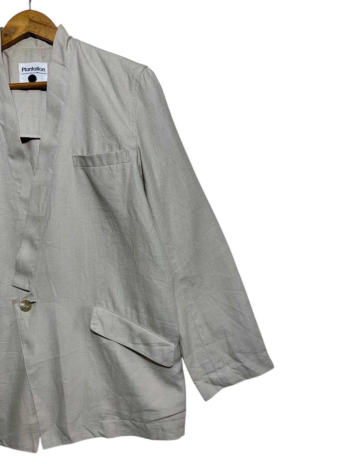 Issey Miyake 🔥PLANTATION ISSEY MIYAKE ONE BUTTON LINEN JACKETS Size US M / EU 48-50 / 2 - 3 Thumbnail