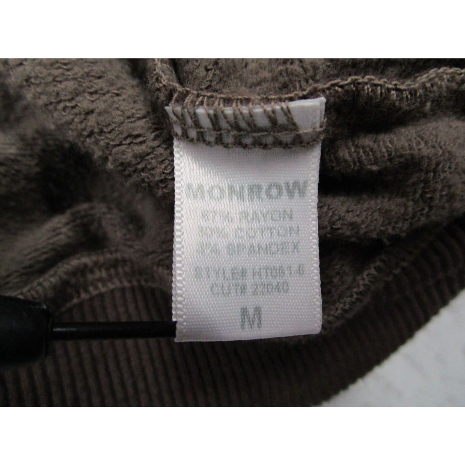 MONROW VINTAGE Monrow Hoodie Womens Medium Pullover Brown Cotton Blend Fleece Kangaroo Pocket Casual Outdoor Made in USA Size M / US 6-8 / IT 42-44 - 4 Thumbnail