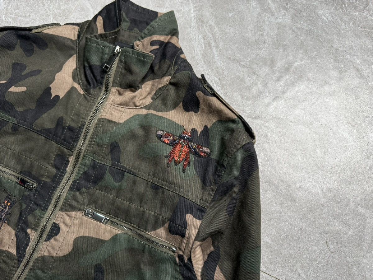 Valentino Valentino Embroidered Bugs Camouflage Print Jacket Size US S / EU 44-46 / 1 - 5 Thumbnail