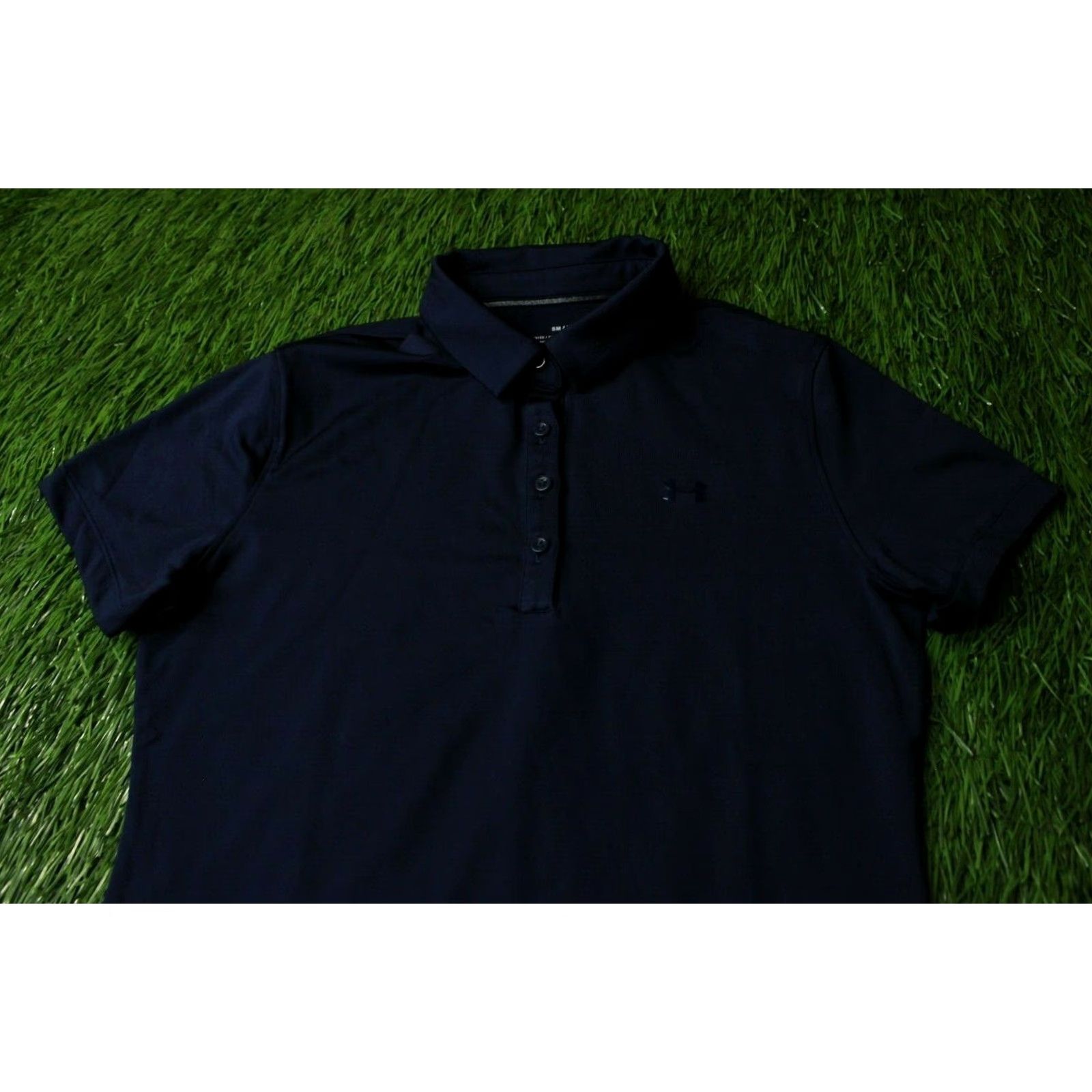 Under Armour Under Armour HeatGear Women's Short Sleeve T-Shirt Navy Blue S Training Jersey Original Size S Size S / US 4 / IT 40 - 2 Thumbnail