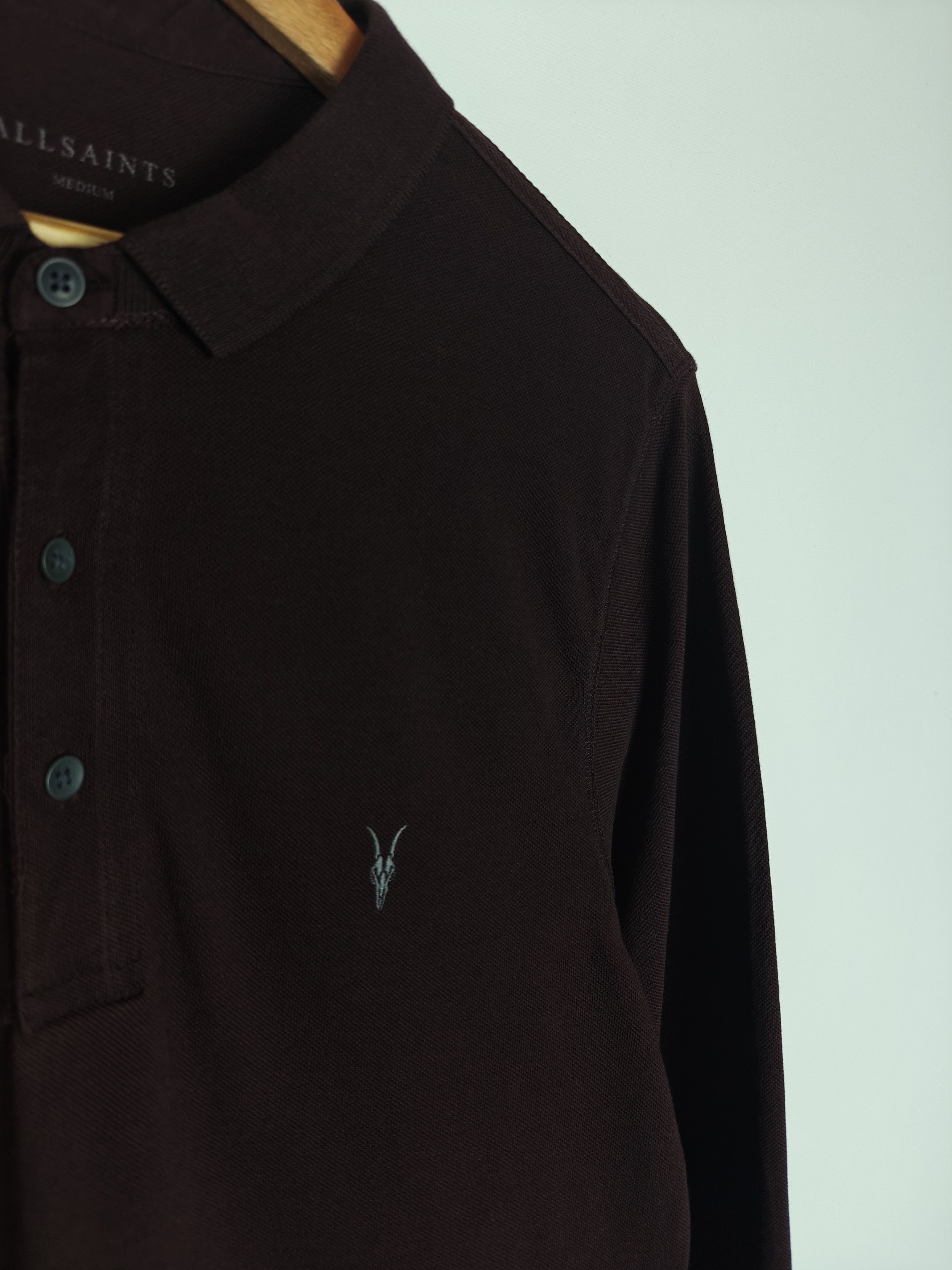 Allsaints Allsaints Longsleeve Brown Pullover Reform Polo M Size US M / EU 48-50 / 2 - 3 Thumbnail