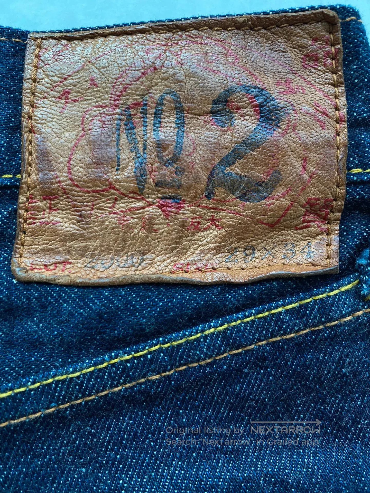 Evisu Evisu No.2 Tiger Ear Jeans. Size US 29 - 3 Thumbnail
