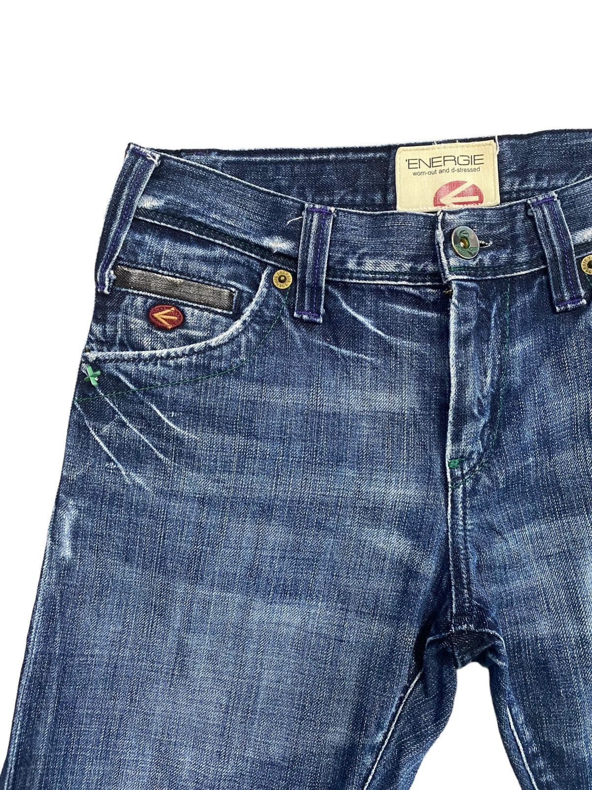 Energie × If Six Was Nine × Le Grande Bleu (L.G.B.) Vintage Energie Distress Jeans Size US 28 / EU 44 - 6 Thumbnail