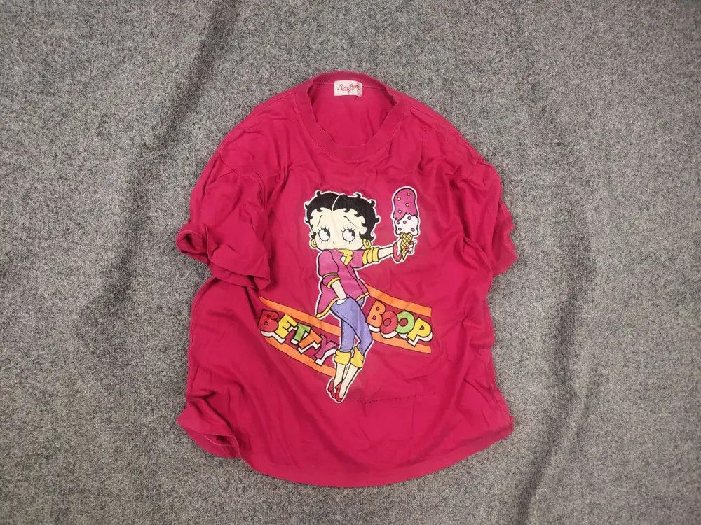 Cartoon Network Vintage 1993s Betty Boop AOP Big Face logo T shirt Cartoon Size US M / EU 48-50 / 2 - 1 Thumbnail