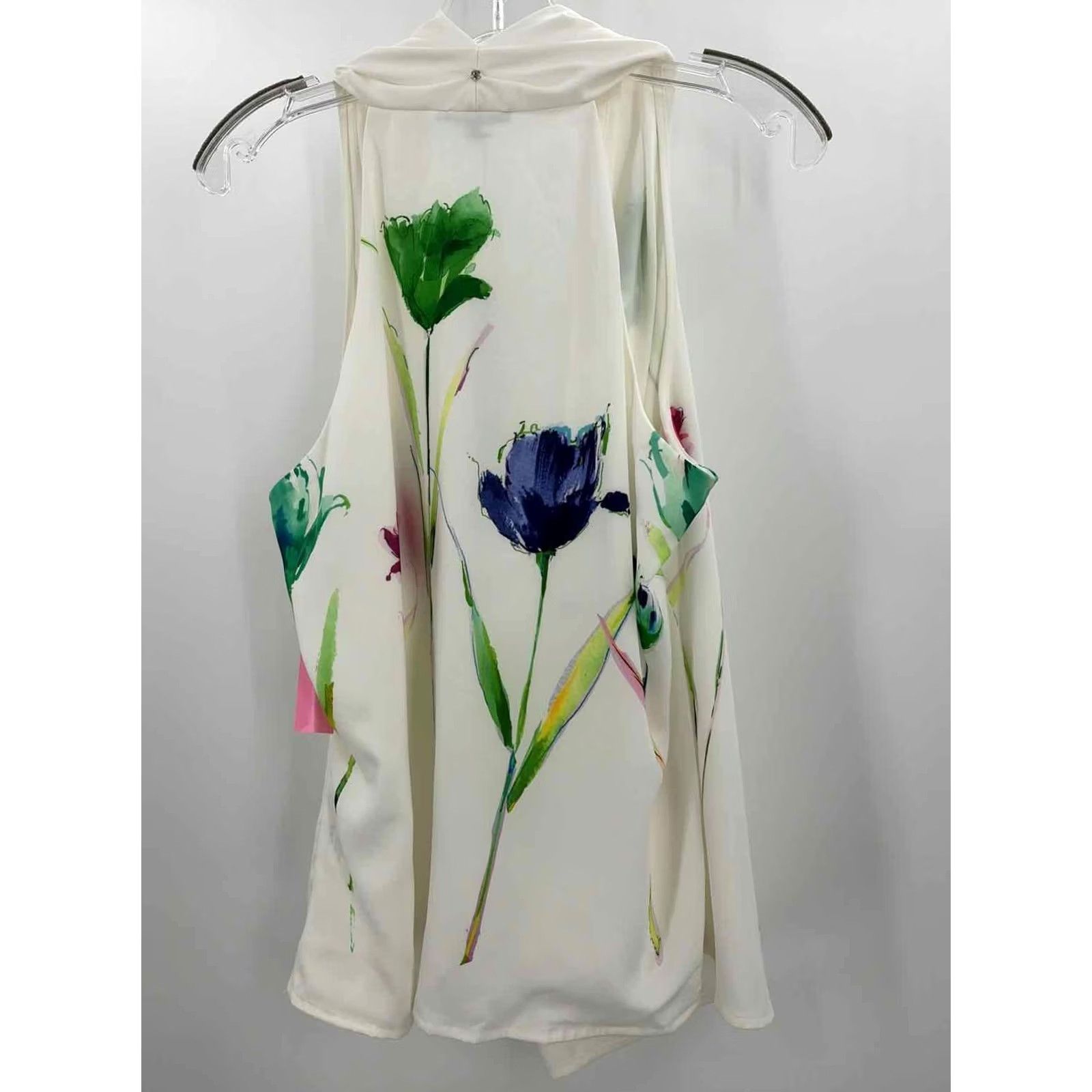 Vintage Samuel Dong Blouse Ivory Large Size L / US 10 / IT 46 - 3 Thumbnail