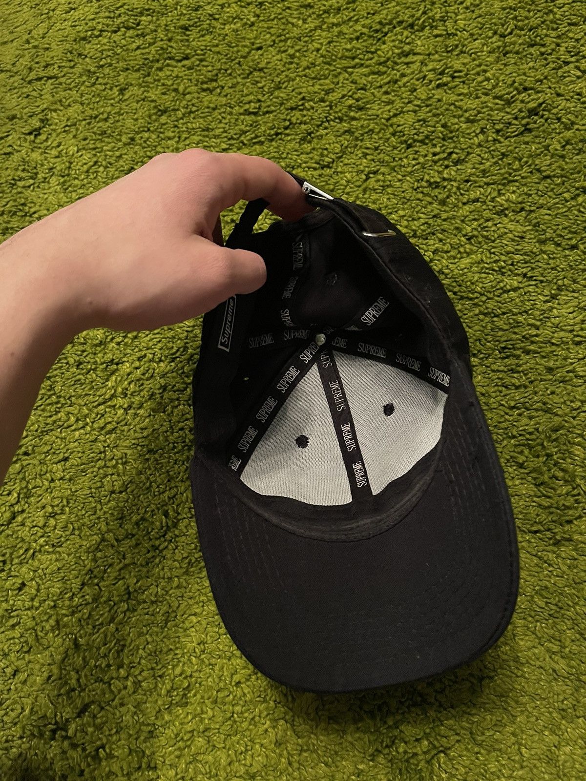 Designer × Vintage Too broke for Supreme bootleg box logo cap Size 32 - 7 Thumbnail