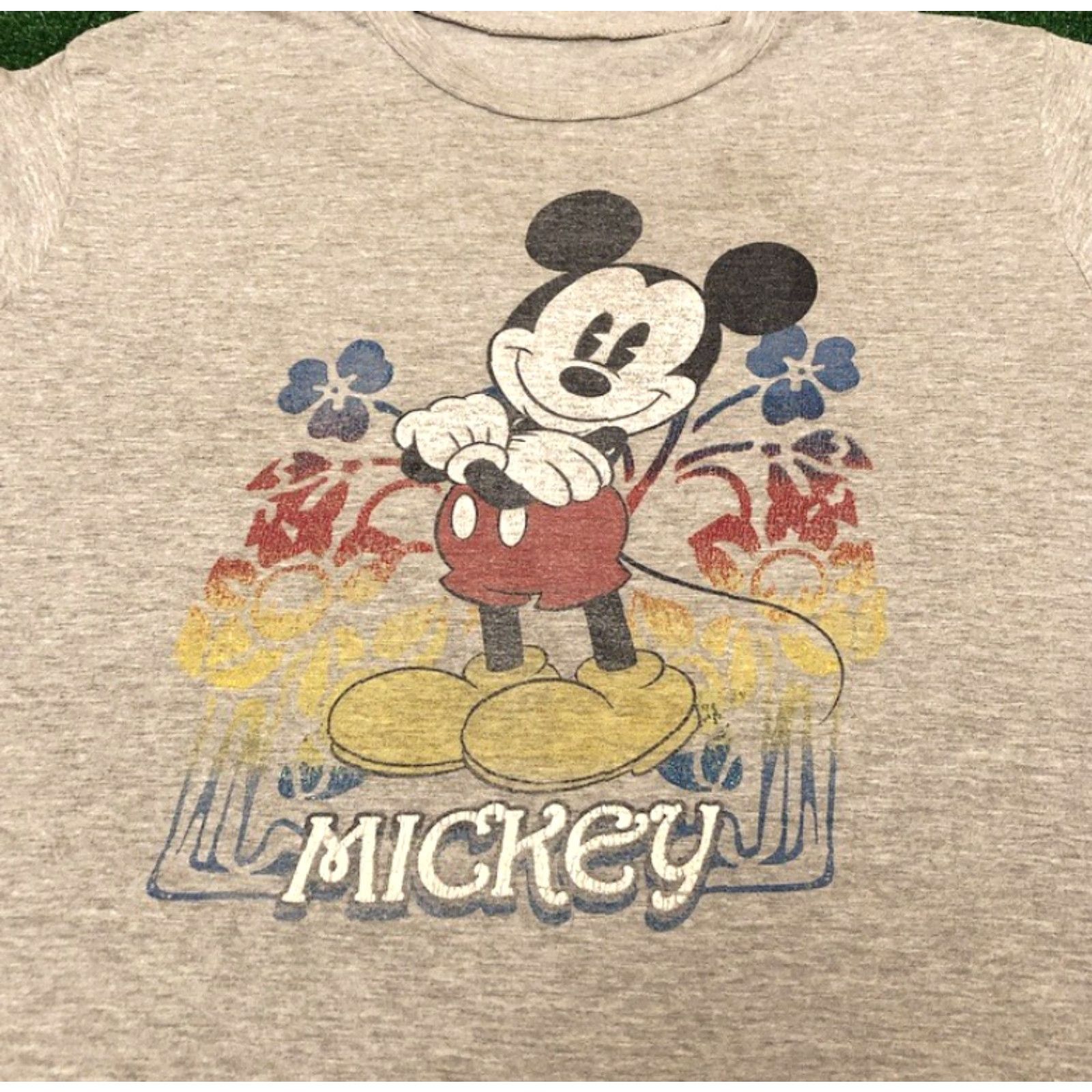 Disney VINTAGE 90s Disney Mickey Mouse Double-Sided Shirt XL Gray Men T-Shirt Mens XL Disney Shirt Size US XL / EU 56 / 4 - 4 Thumbnail