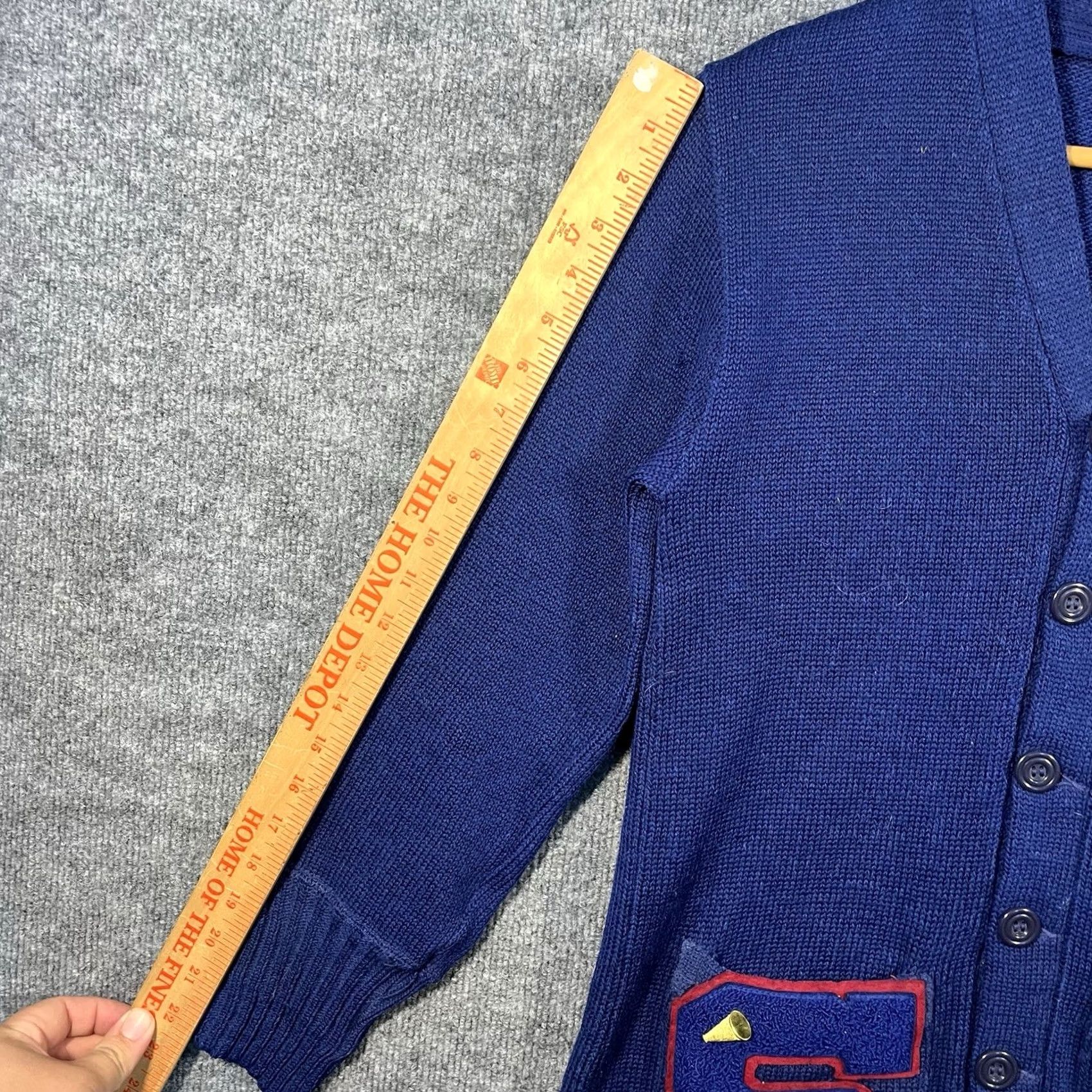 Vintage VINTAGE True Athletic Goods Sweater Cardigan Mens Small Blue 60s Golf Varsity V-Neck Knit Size US S / EU 44-46 / 1 - 6 Thumbnail