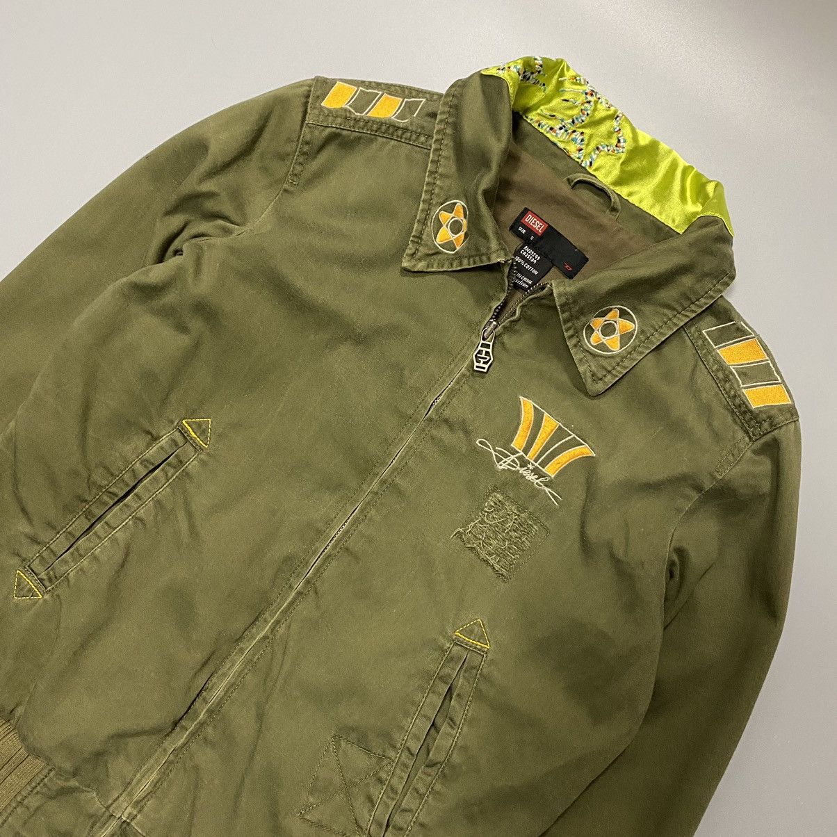 Diesel × Vintage Diesel Y2K Vintage Women’s Jacket S Crazy Design Retro Style Size S / US 4 / IT 40 - 3 Thumbnail
