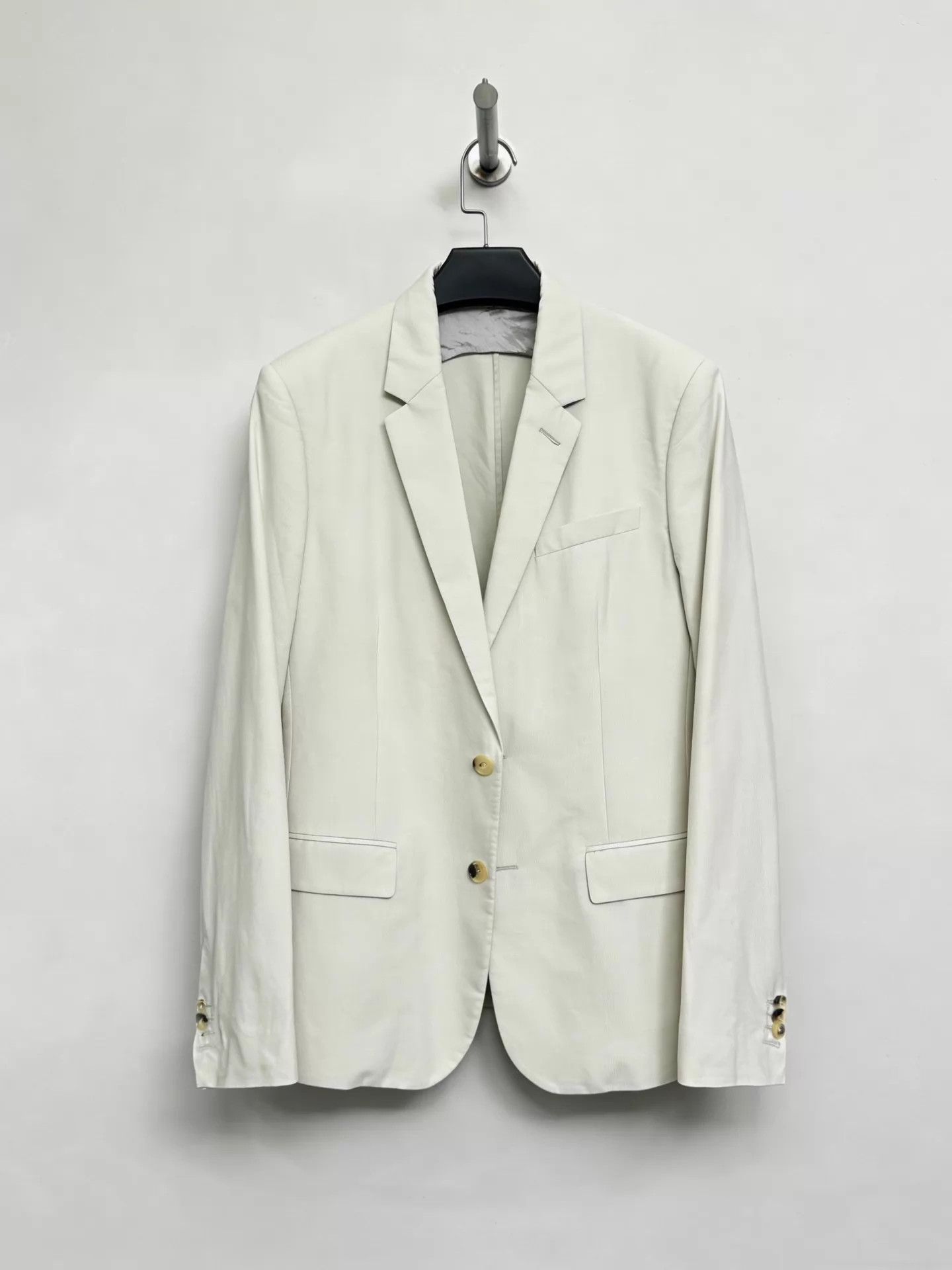 Maison Margiela Maison Margiela cream jacket 2014ss 48 12% Setasilk Silk Size US M / EU 48-50 / 2 - 1 Thumbnail