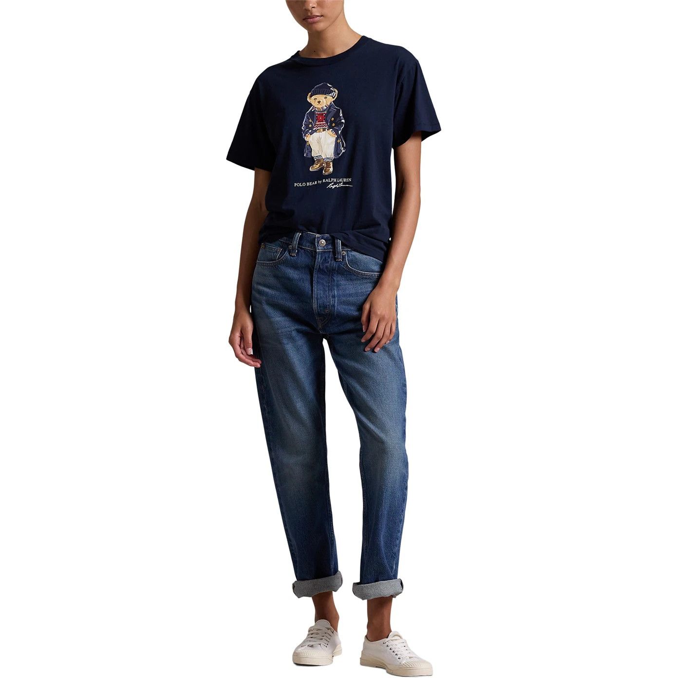 Polo Ralph Lauren o1g2r1mq1025 Polo Bear Logo Cotton Jersey T-Shirt in Navy Size XS / US 0-2 / IT 36-38 - 2 Thumbnail