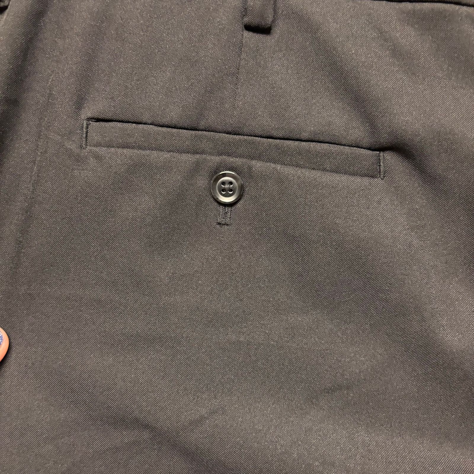 Savane Savane Men’s Black Dress Pants 38x30 Classic Fit Flat Front Size US 38 / EU 54 - 9 Thumbnail