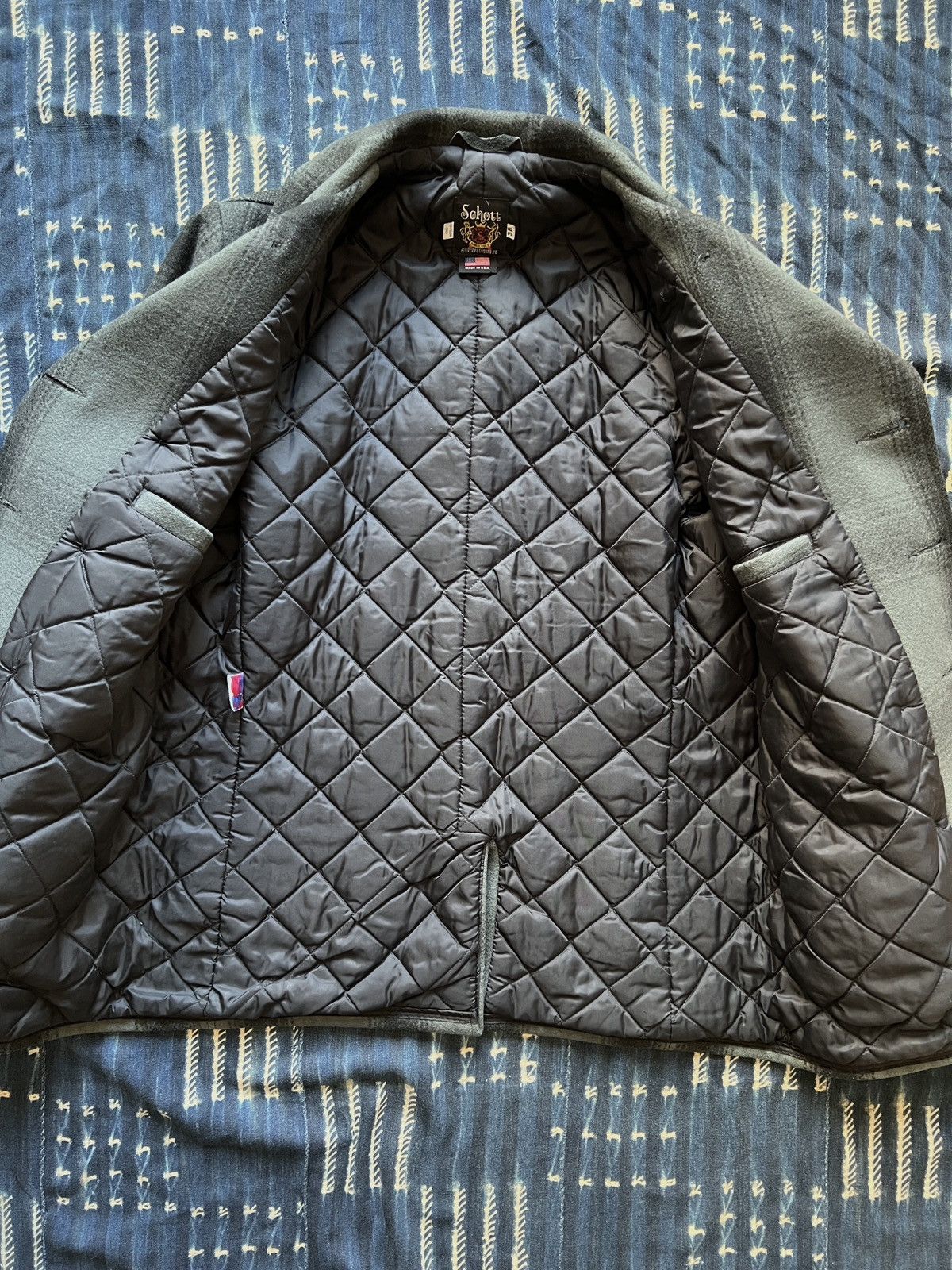 Schott Schott NYC Melton Wool Naval Peacoat Supreme Size US L / EU 52-54 / 3 - 9 Thumbnail