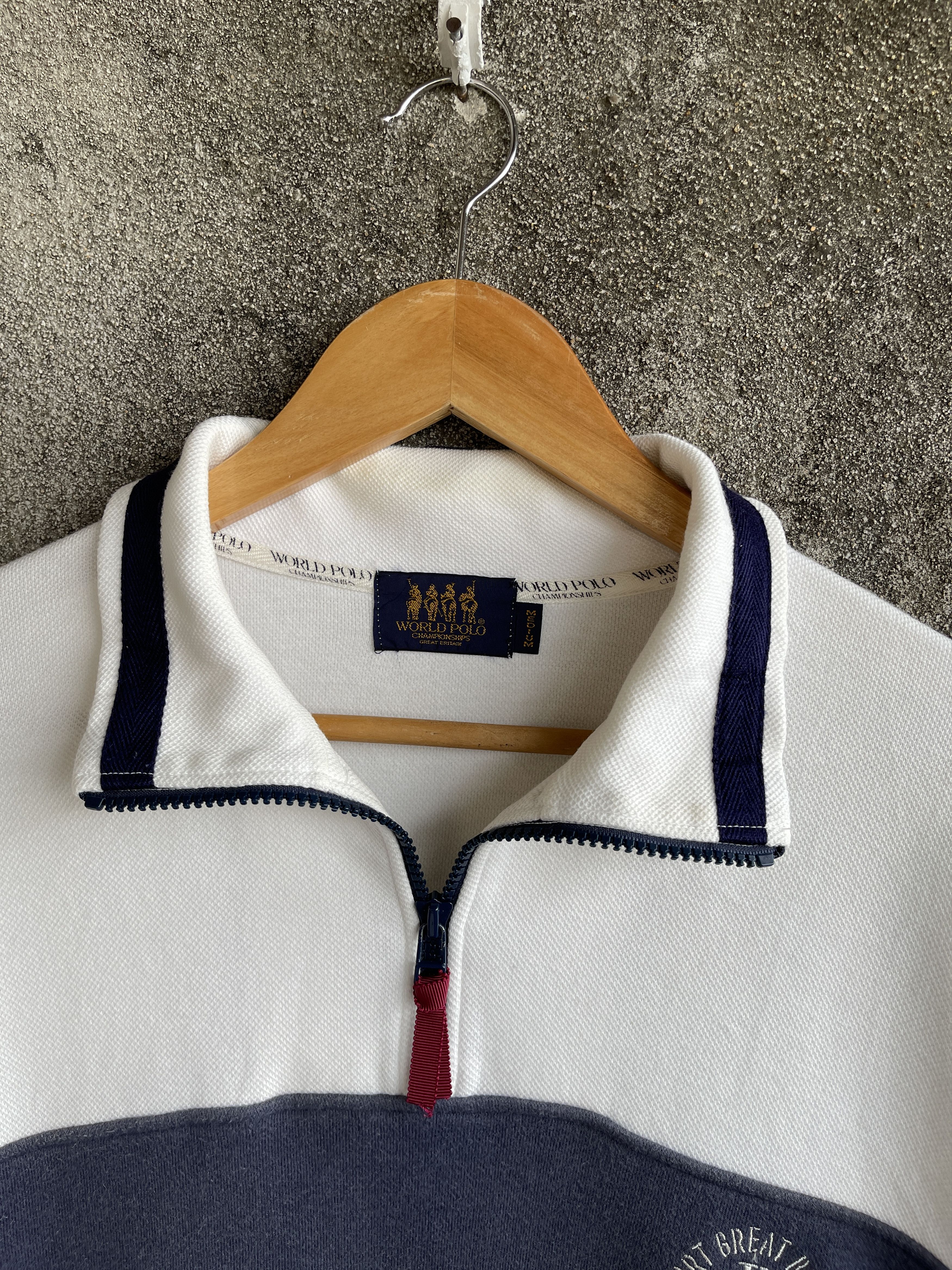 Ralph Lauren Sport Vintage 90s🔥POLO SPORT🔥Half Zip Sweatshirt long Sleeve Size US M / EU 48-50 / 2 - 7 Thumbnail