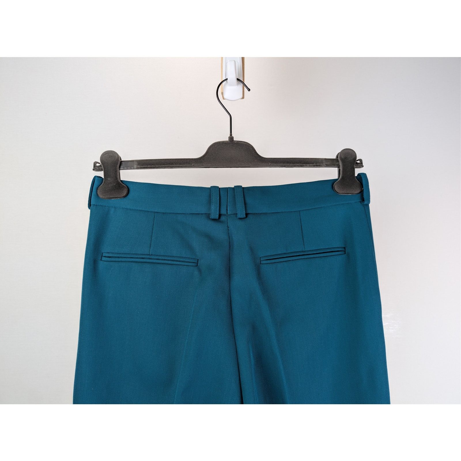 BOTTER o1rshd1 CC20 Wool Classic Trouser with Pleated in Petrol Size US 32 / EU 48 - 11 Thumbnail