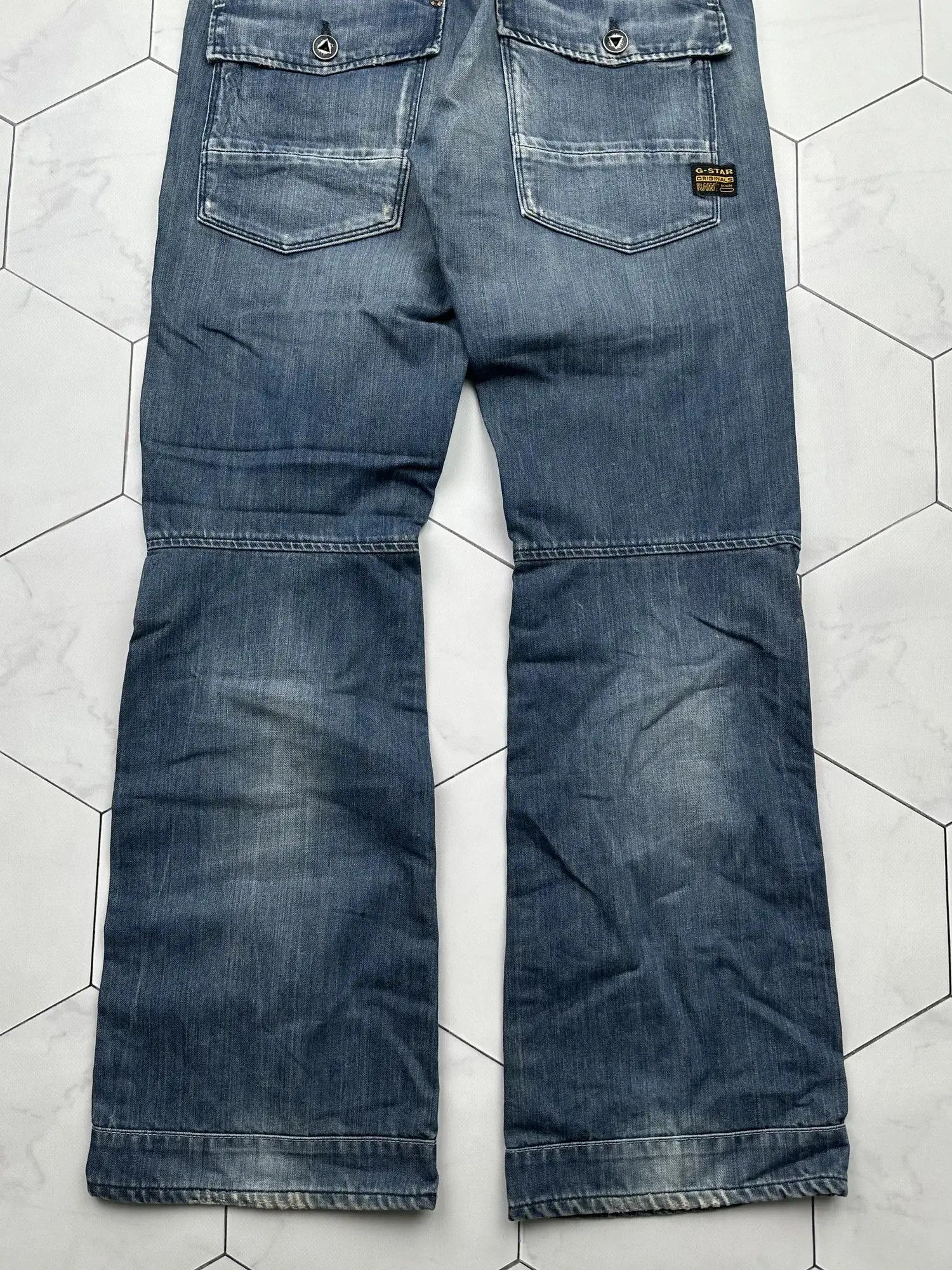 G-Star G Star Raw Vintage Flare Jeans (B229) Size 28" / US 6 / IT 42 - 9 Thumbnail