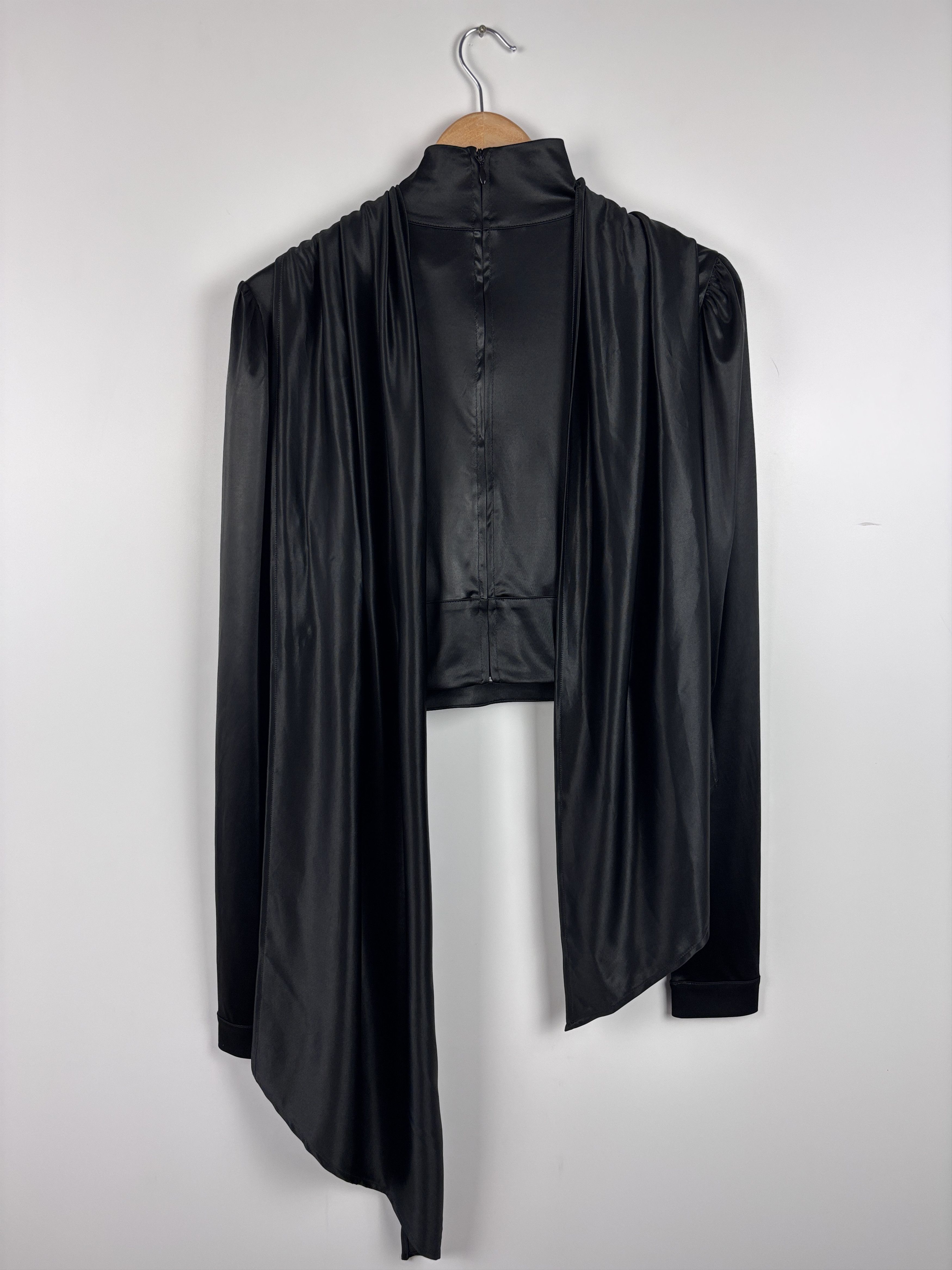 H&M × Paco Rabanne Paco Rabanne x H&M Blouse Buckle-Detail Top Black Size XL Size XL / US 12-14 / IT 48-50 - 5 Thumbnail