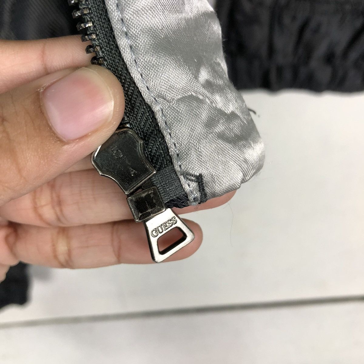 Guess 📌CROPPED QUILTED BIKER JACKET GUESS JEANS Size US XS / EU 42 / 0 - 17 Thumbnail