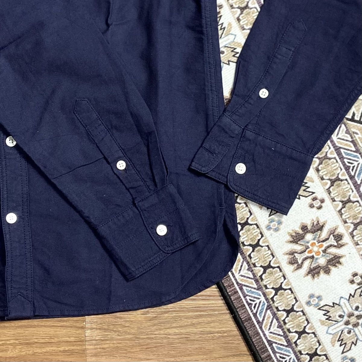 Designer × Japanese Brand × Sandinista MFG SANDINISTA MFG "ORGANIC COTTON RELAX TYPEWRITER SHIRT" NAVY Size US S / EU 44-46 / 1 - 5 Thumbnail
