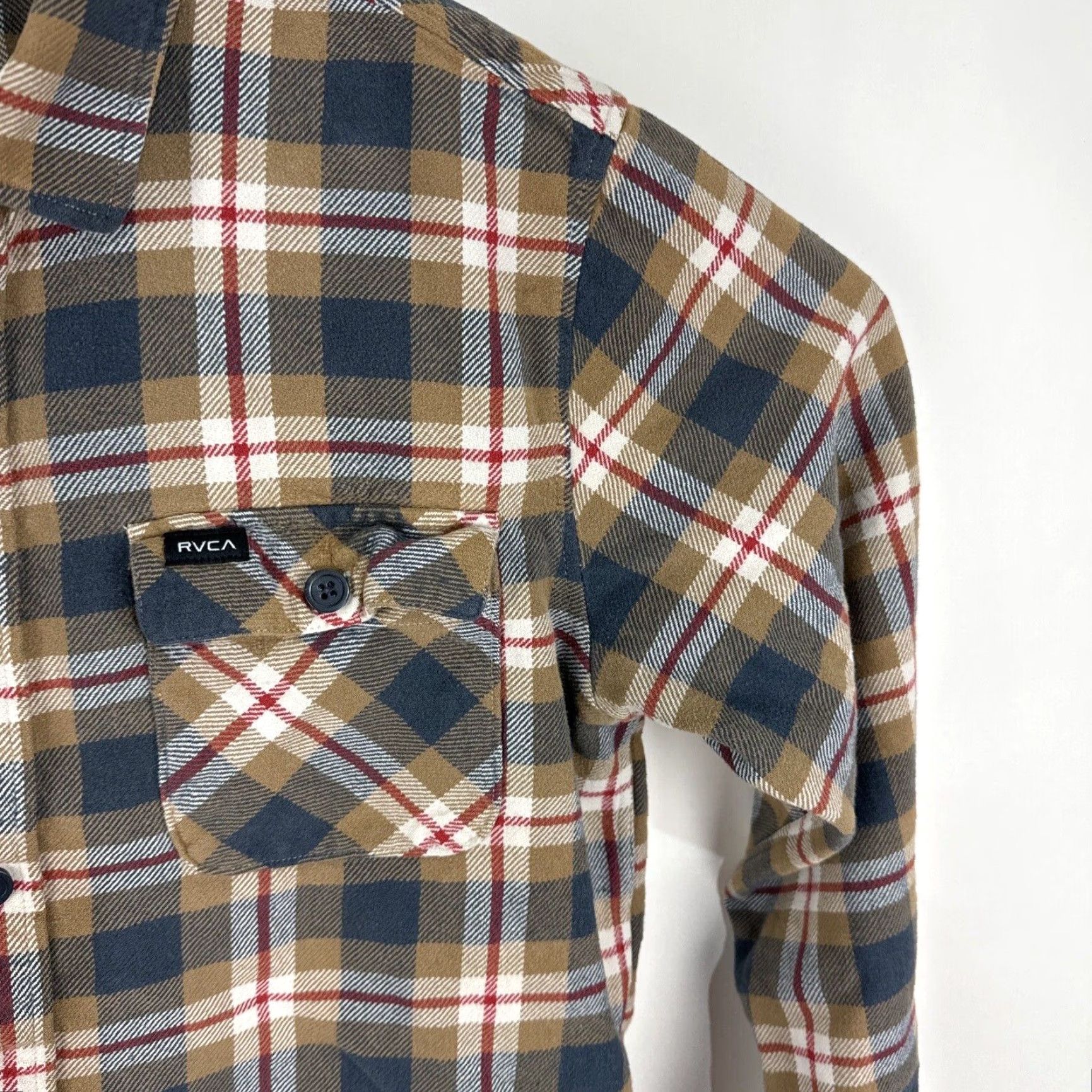 RVCA RVCA Shirt Medium Regular Multicolor Plaid Button-Up Outdoor Mens Size US M / EU 48-50 / 2 - 5 Thumbnail