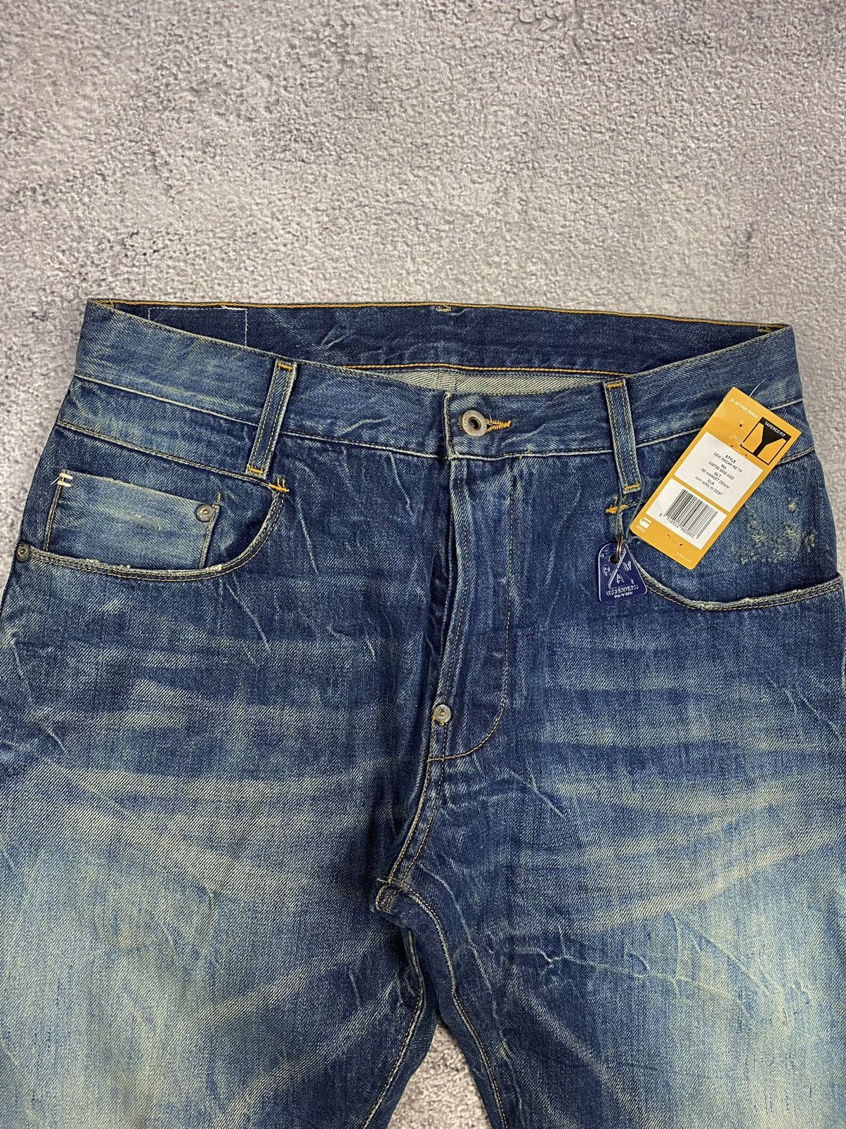 G-Star G-Star Raw Selvedge New Radar RE TP Tapered Fit Denim Jeans Size US 32 / EU 48 - 2 Thumbnail