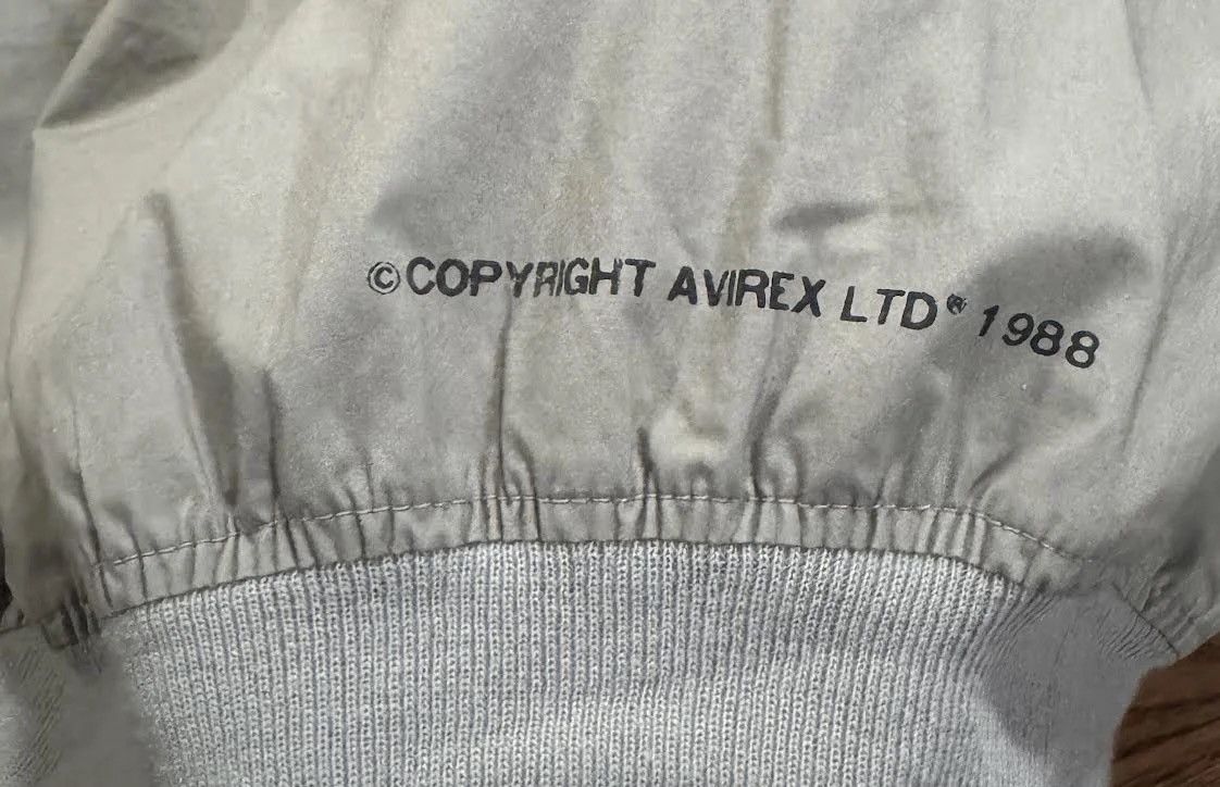 Avirex Vintage Avirex Grey Aviation Flight Jacket (Size XL ) Size US XL / EU 56 / 4 - 5 Thumbnail
