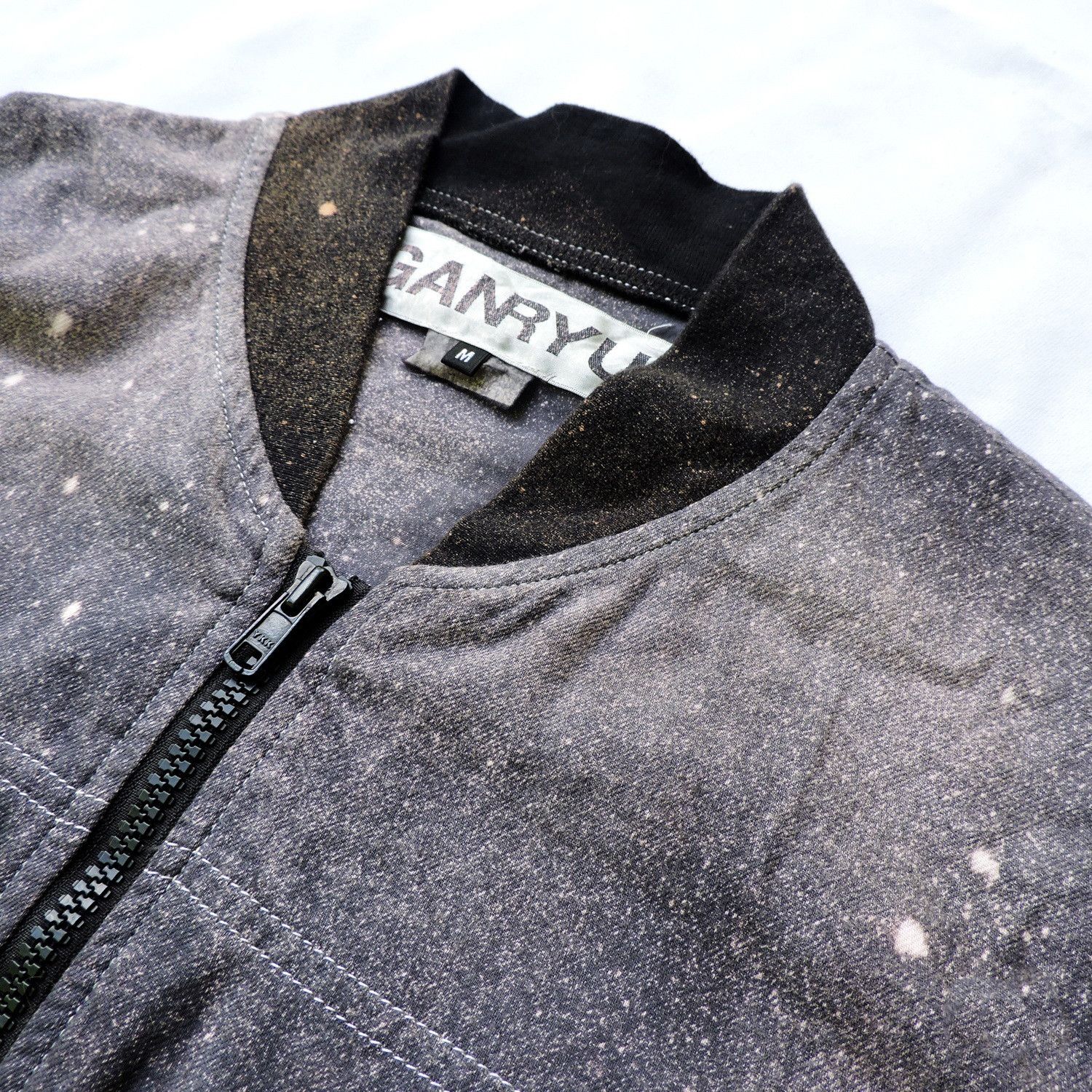 FUMITO GANRYU BLEACHING 'INFORMATION ISN'T KNOWLEDGE' JACKET