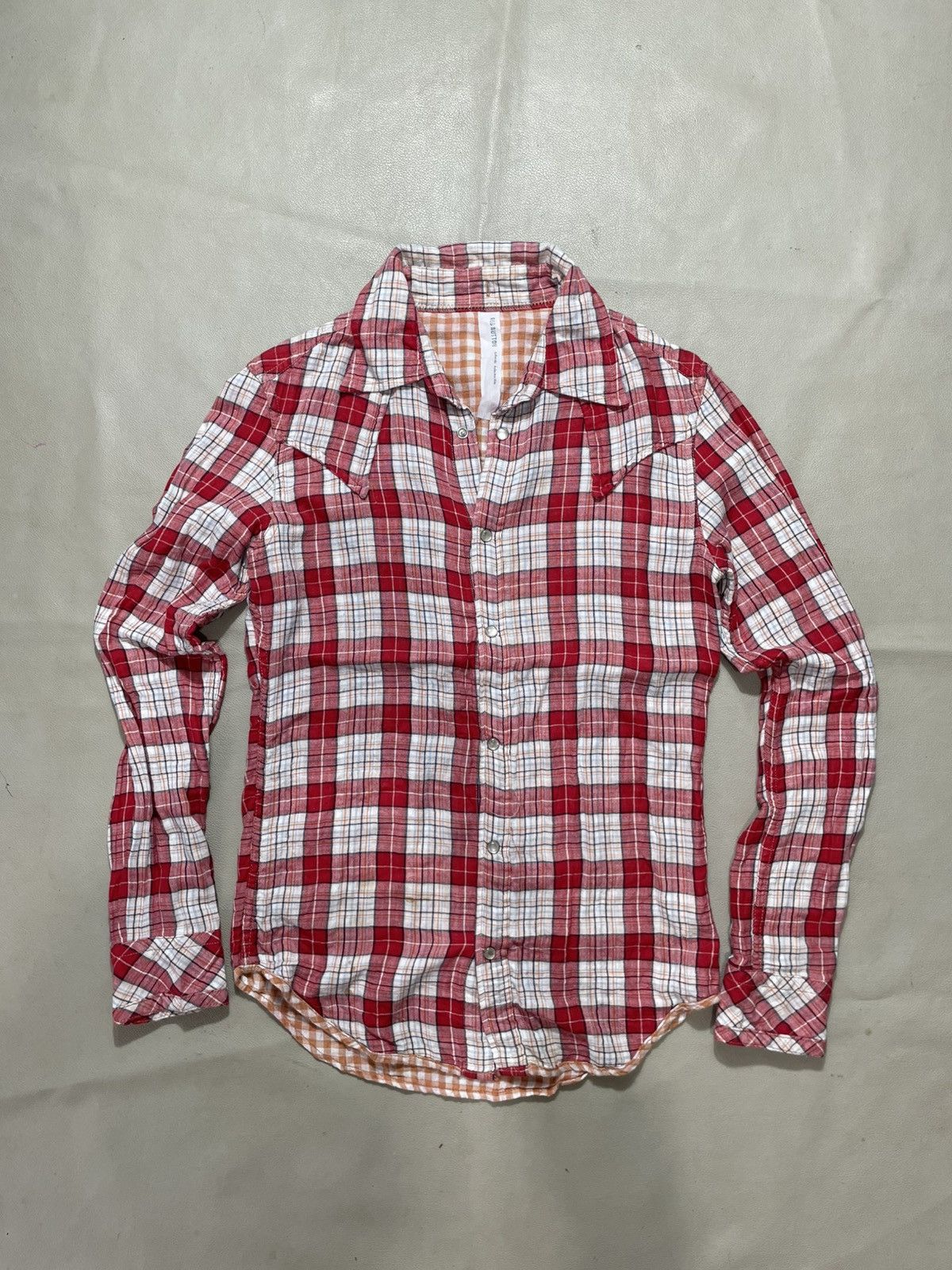 Hysteric Glamour Redbutton Distressed Button wastern shirt Size US S / EU 44-46 / 1 - 1 Thumbnail