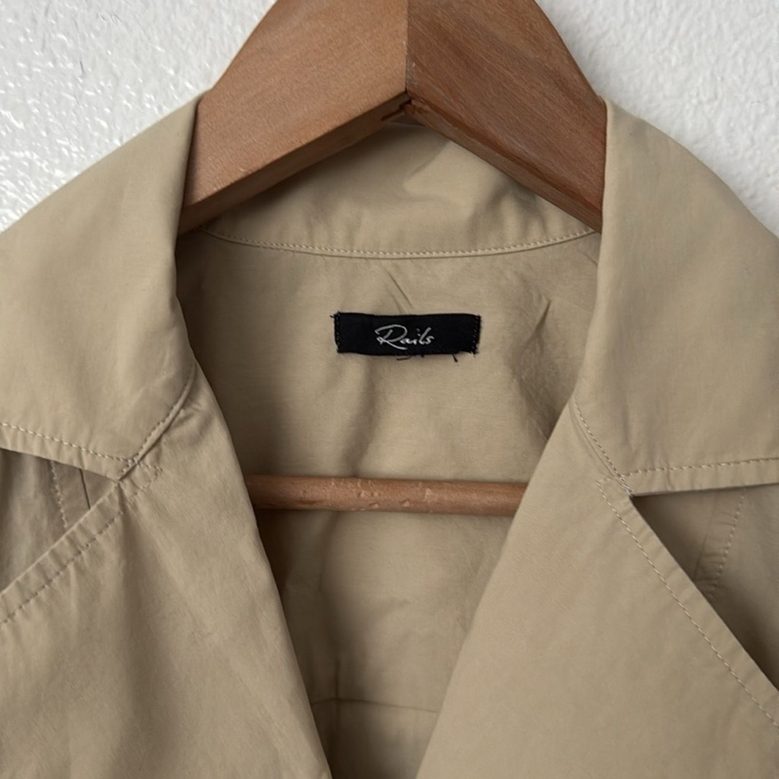 Rails Rails S Noor Trench Coat Dress in Tidal Foam Size S / US 4 / IT 40 - 7 Thumbnail
