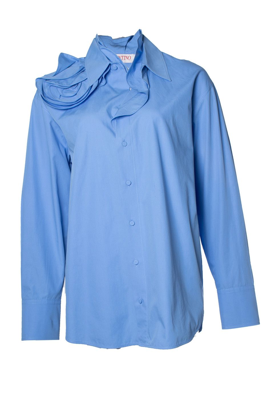 Valentino Valentino Garavani, blue cotton shirt Size S / US 4 / IT 40 - 2 Thumbnail