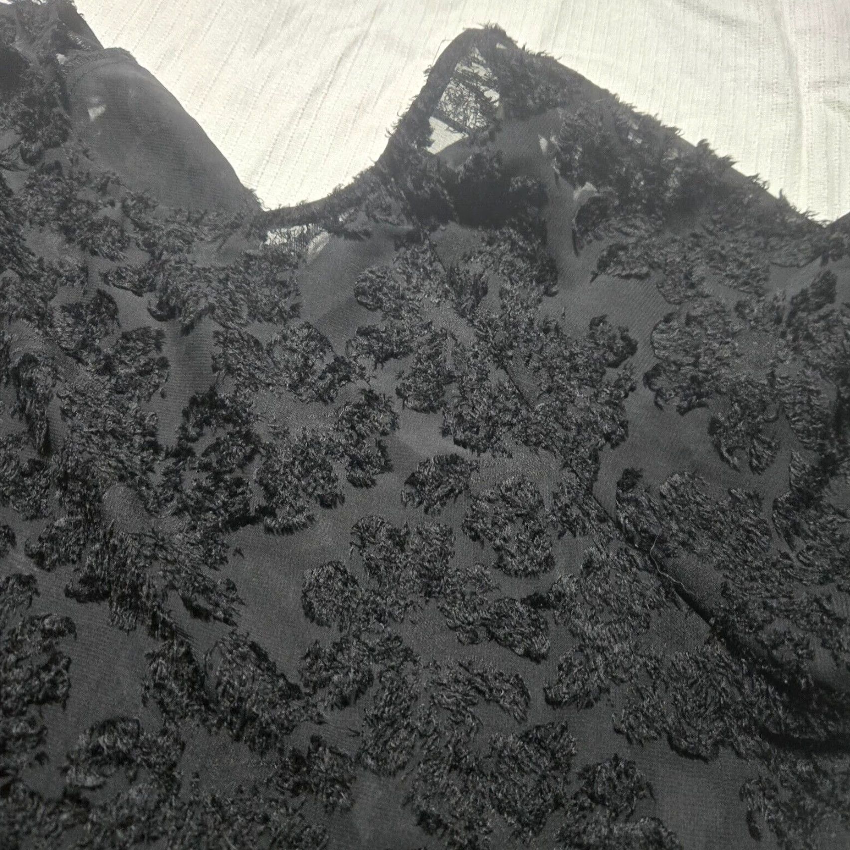 Vintage VINTAGE French Shirt Adult Medium Black Floral Lace Oversized Blouse Women M Size M / US 6-8 / IT 42-44 - 2 Thumbnail