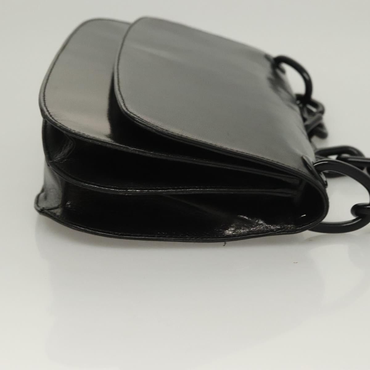 Prada PRADA Chain Shoulder Bag Leather Black Size ONE SIZE - 4 Thumbnail