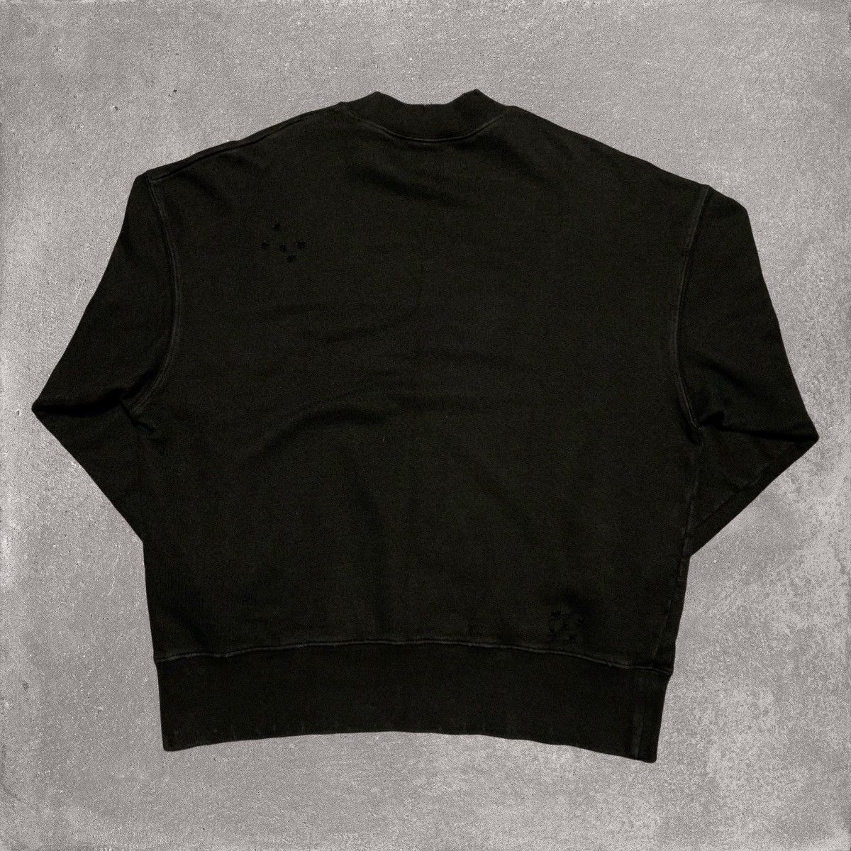 Palm Angels Palm Angels Medium Flame Logo Distressed Black Sweatshirt Size US M / EU 48-50 / 2 - 2 Thumbnail
