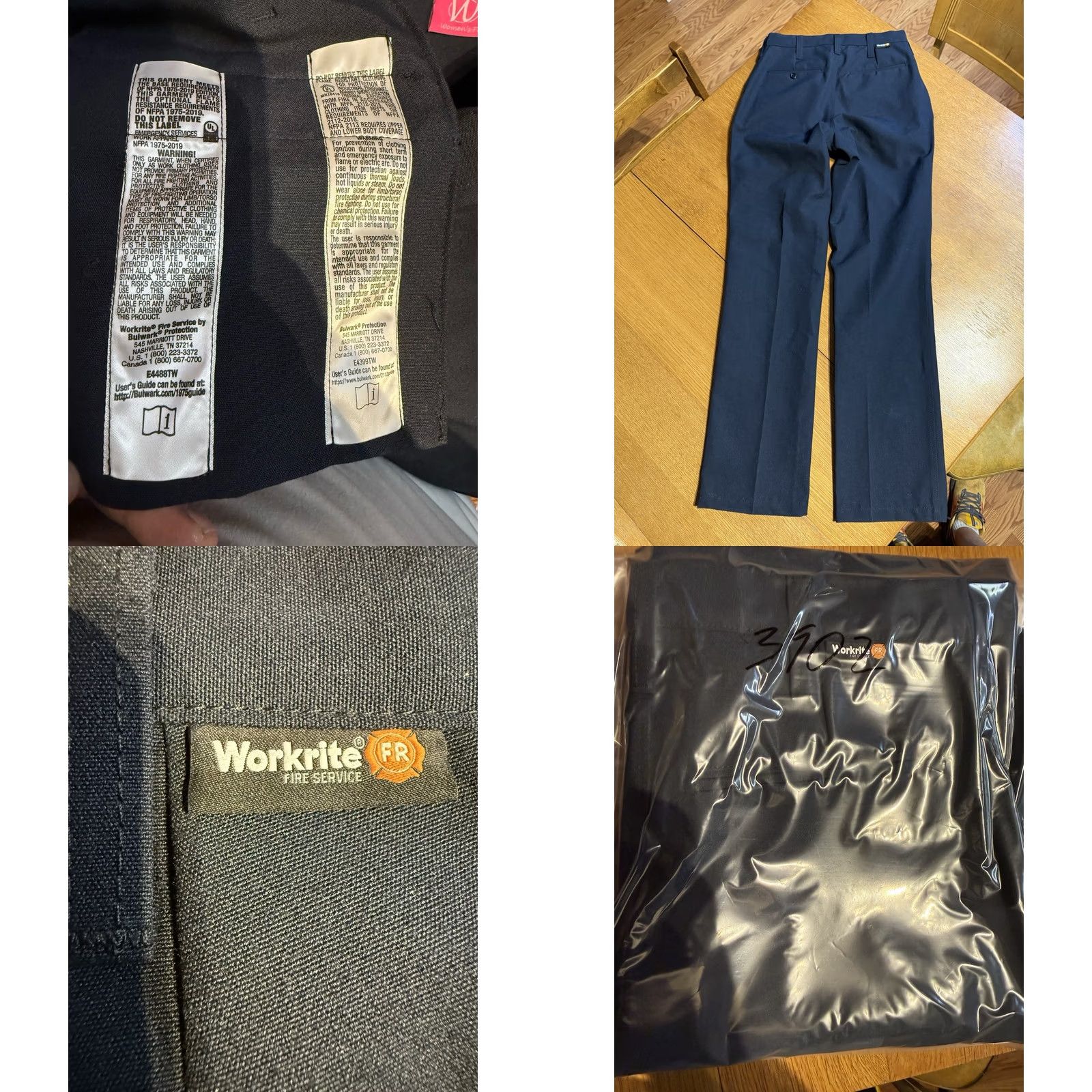 Vintage VINTAGE Workrite FR Nomex IIIA Pants Womens 27x33 Fire Service ...