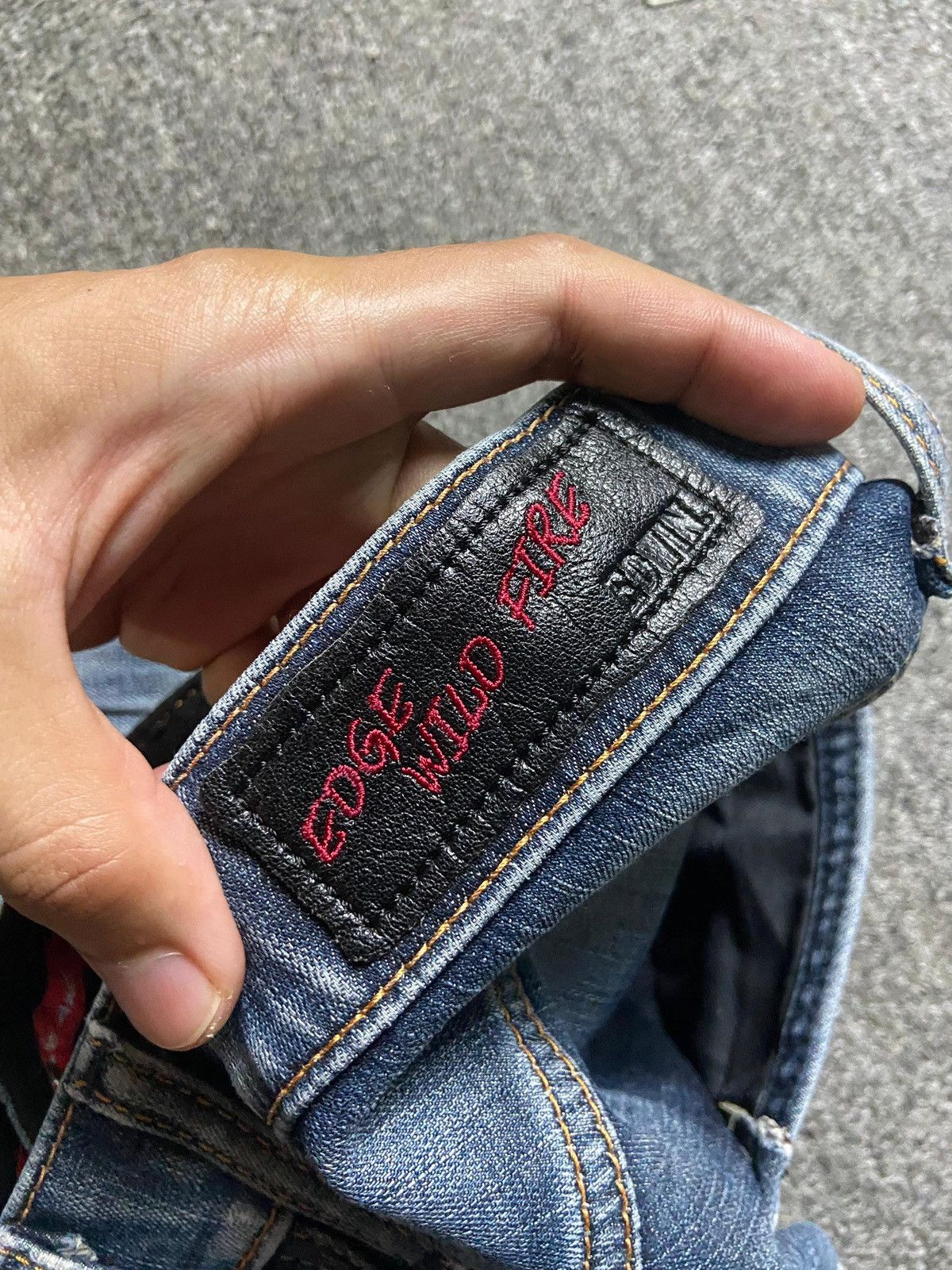 Edwin Edwin Edge Of Blue Distressed Denim Jeans (139) Size US 32 / EU 48 - 6 Thumbnail