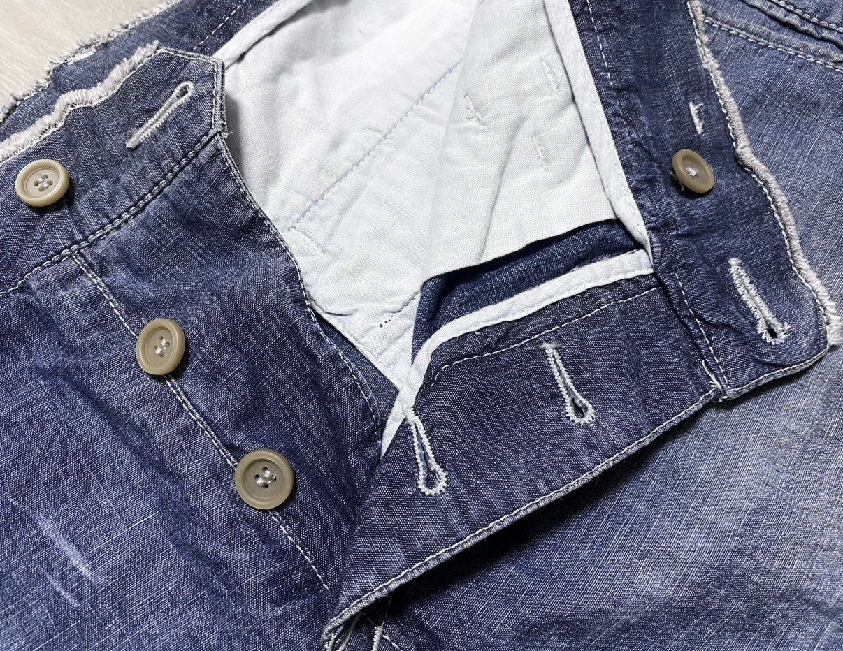 Dolce & Gabbana Dolce & Gabbana Washed Blue Distressed Jeans Shorts Size US 34 / EU 50 - 11 Thumbnail