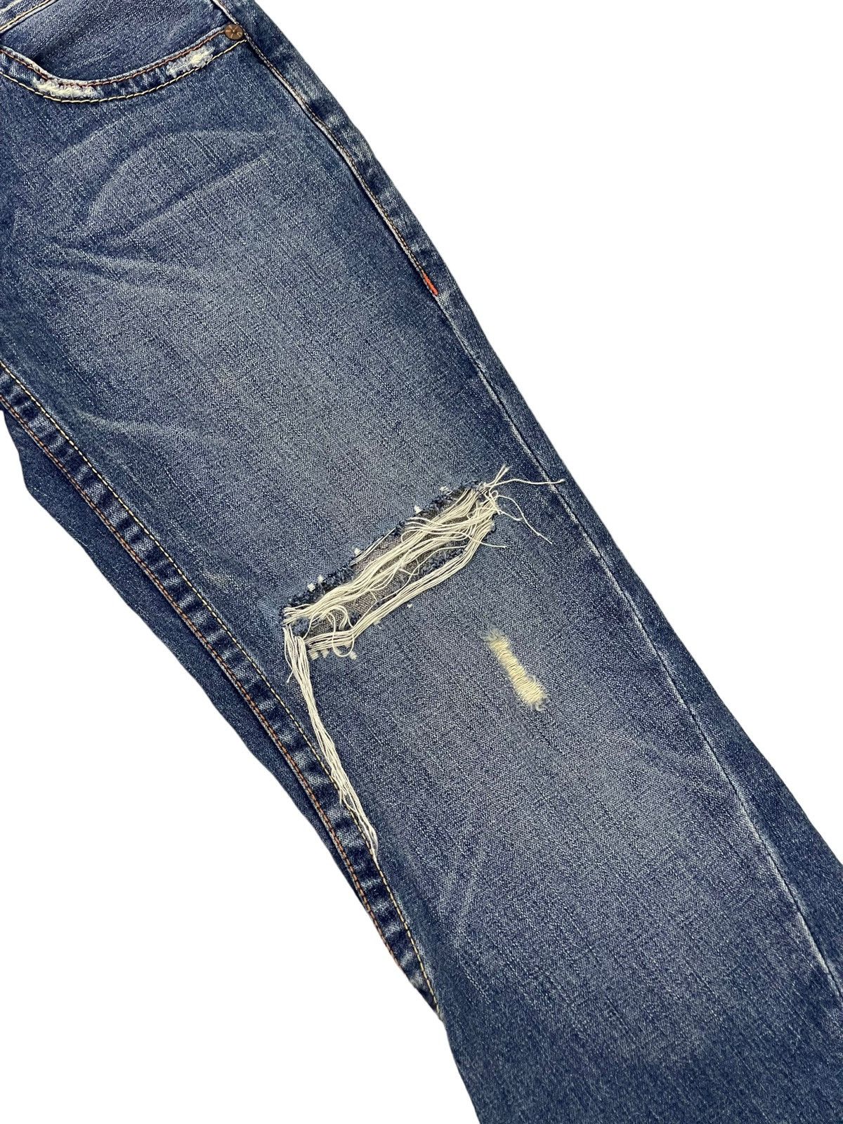 Japanese Brand Flare Jeans True Religion USA Distres Low Rise Boot Cut 7🟦1 Size US 30 / EU 46 - 7 Thumbnail