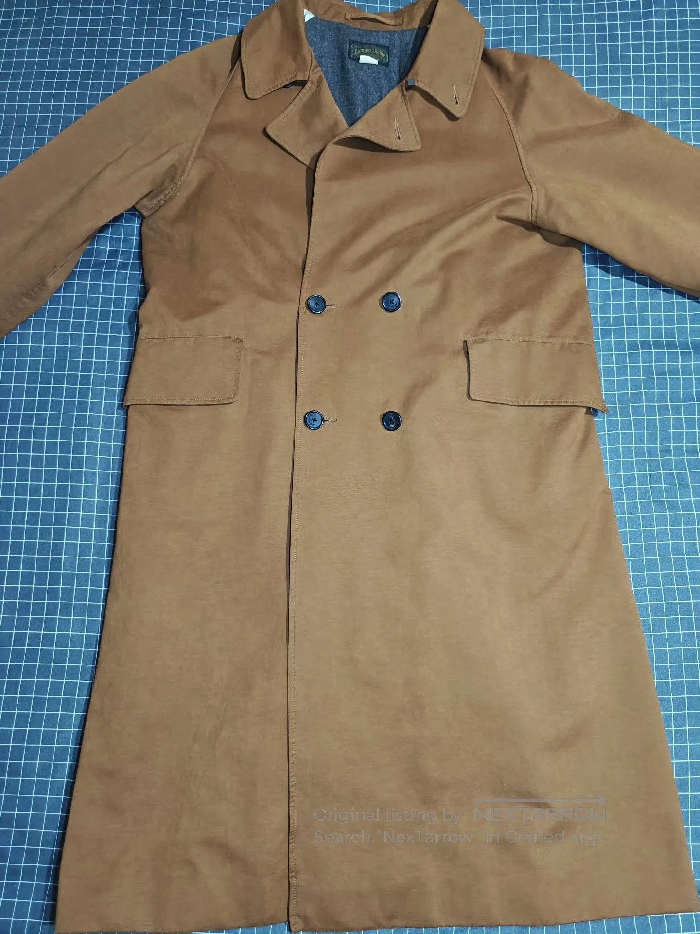 Garment Reproduction of Workers Vintage Labour Union Trench Coat. Size US L / EU 52-54 / 3 - 3 Thumbnail