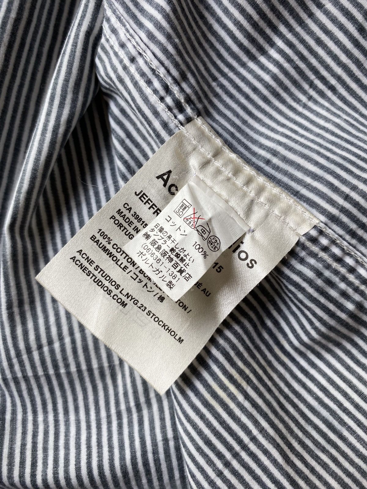 Acne Studios Acne Studios Monochrome Symphony shirt Size US M / EU 48-50 / 2 - 7 Thumbnail