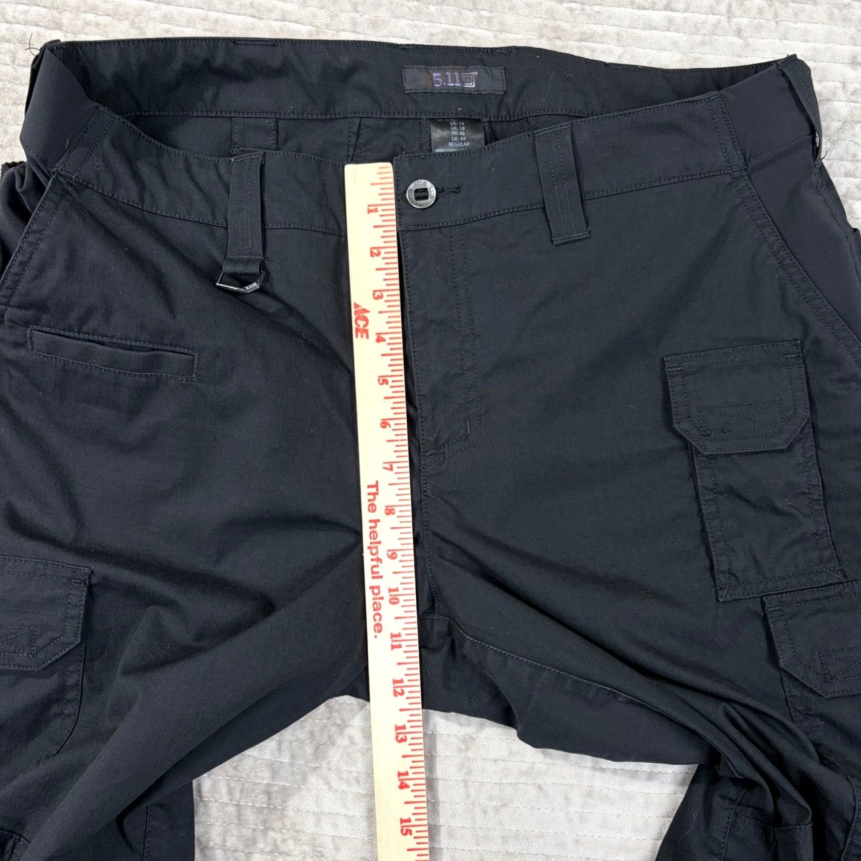 Vintage 5.11 Tactical Stryke Cargo Pants Black Womens 14 Regular 64445ABR-019 Ripstop Tweed? Size 36" / US 14 / IT 50 - 4 Thumbnail