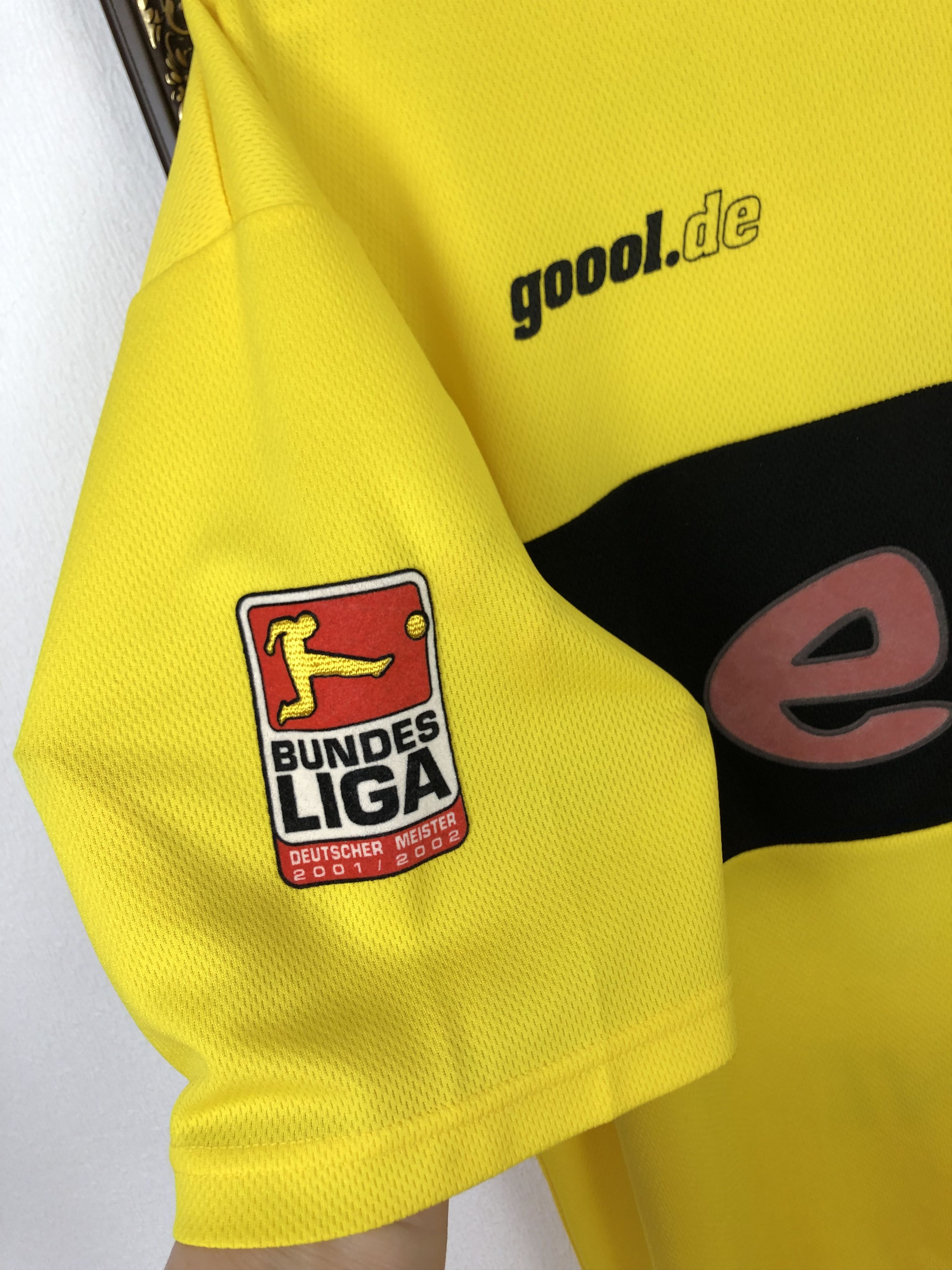 Vintage Borussia Dortmund football shirt Soccer #21 Metzelder Jersey Size US XL / EU 56 / 4 - 5 Thumbnail