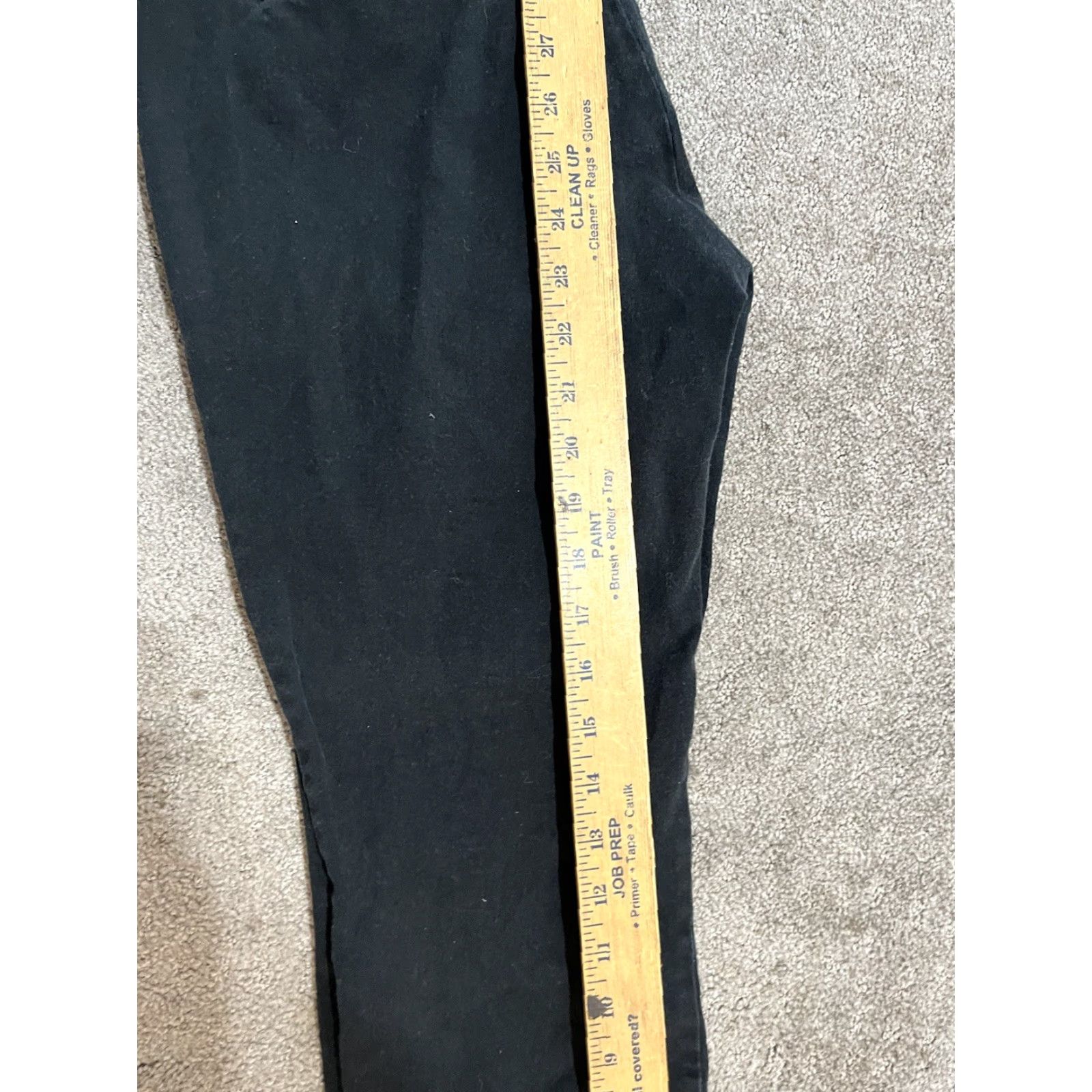 Gap WOMEN'S GAP BLACK CHAMBRAY SKINNY ANKLE PANTS SIZE 10R REGULAR BUSINESS CASUAL Size 32" / US 10 / IT 46 - 6 Thumbnail