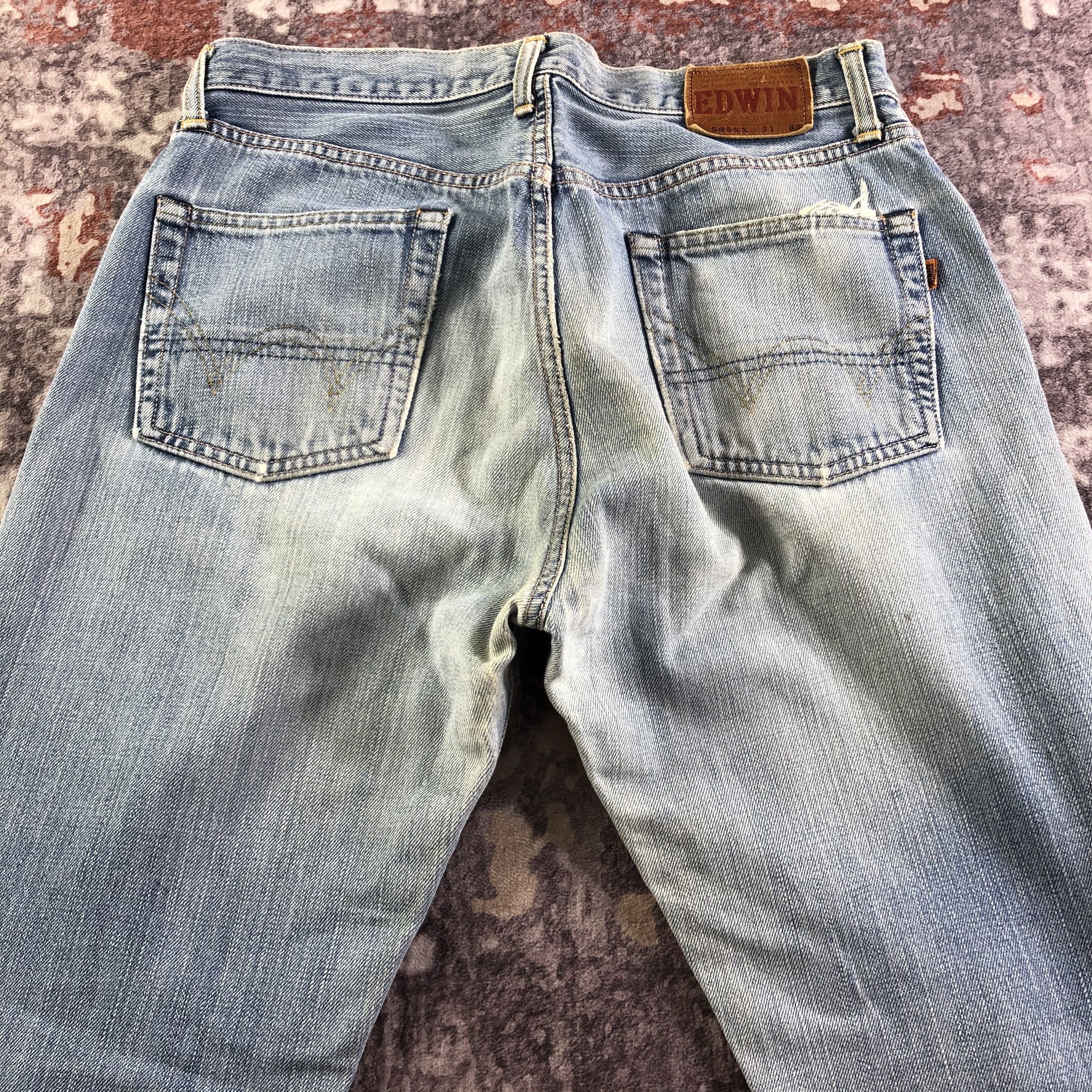 Edwin Vintage Light Wash Edwin 505 Selvedge Jeans-JM3577 Size US 32 / EU 48 - 5 Thumbnail