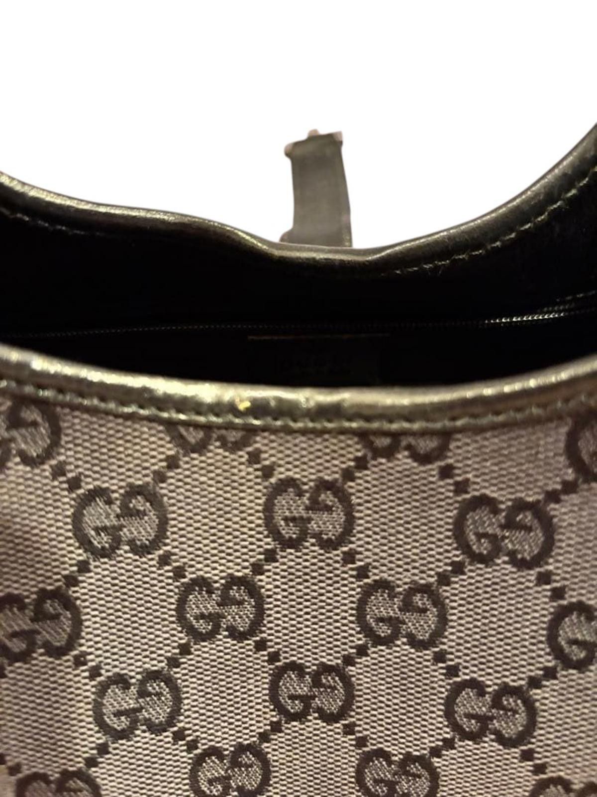 Gucci Gucci - Classic Monogram Canvas Shoulder Bag Gold Size ONE SIZE - 7 Thumbnail