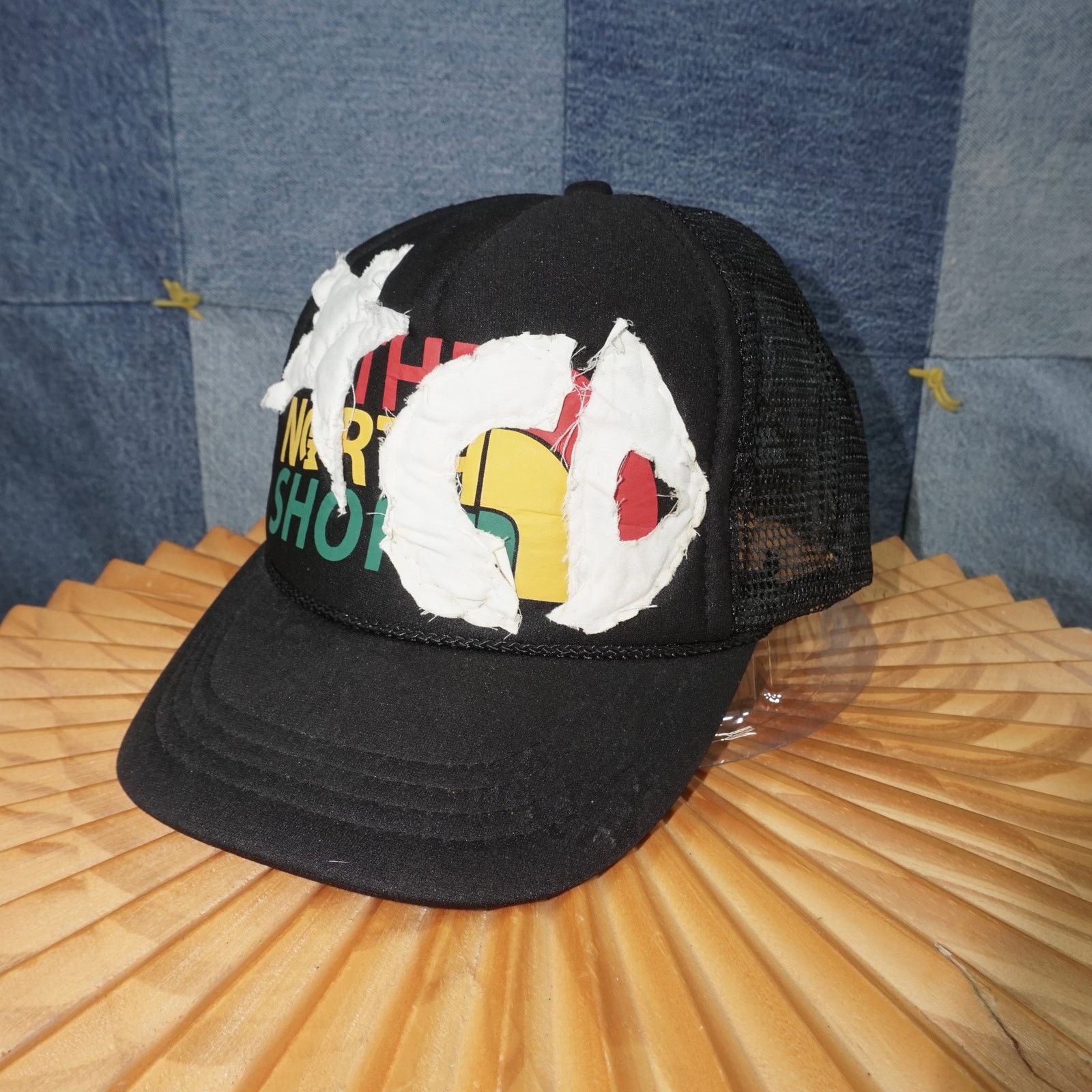 Vintage OSFA - the North Shore TNF trucker hat patchwork star cap Size ONE SIZE - 2 Thumbnail