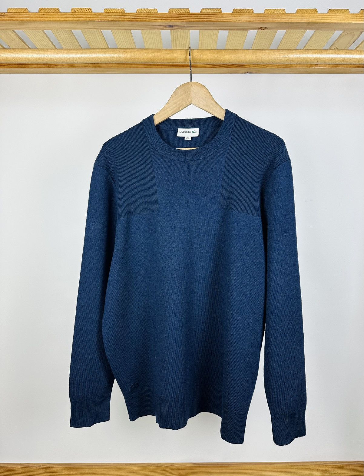 Lacoste Lacoste Wool Sweater Blue Size XL Size US XL / EU 56 / 4 - 1 Thumbnail