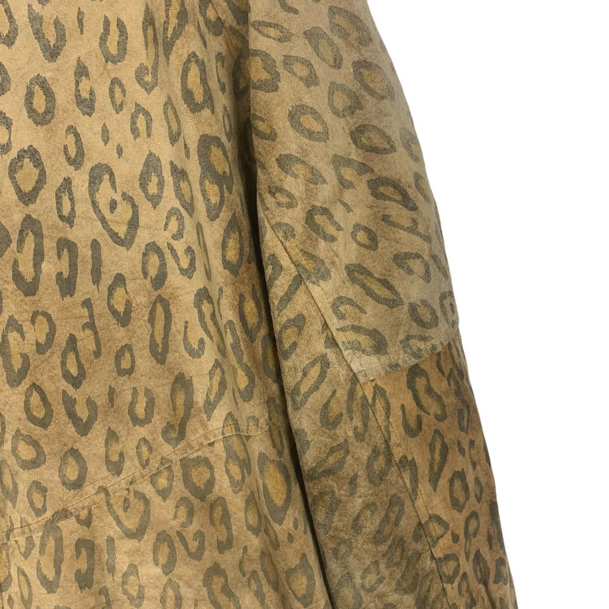 Olympic Seoul japanese brand Leopard genuine lether jacket