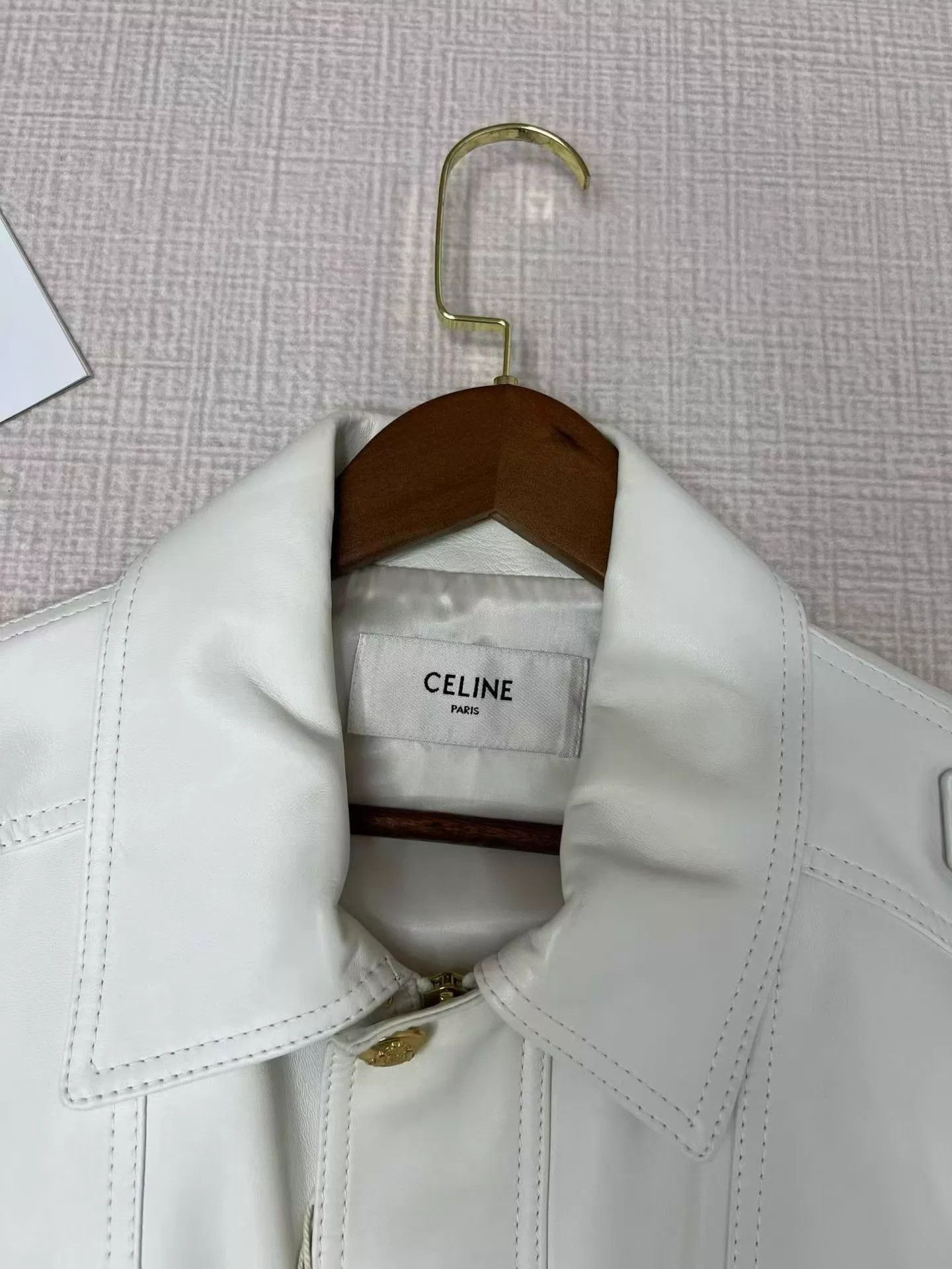 Celine CELINE metal buckle leather unisex jacket 36 mint Size XS / US 0-2 / IT 36-38 - 3 Thumbnail