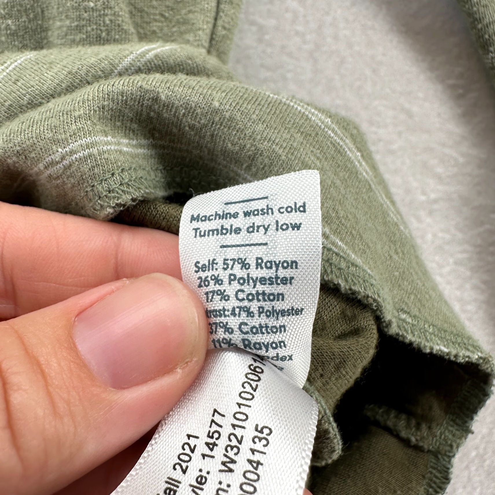 Marine Layer VINTAGE Marine Layer Henley Green Striped Large Crewneck Cotton Mens Size Medium Size US M / EU 48-50 / 2 - 7 Thumbnail
