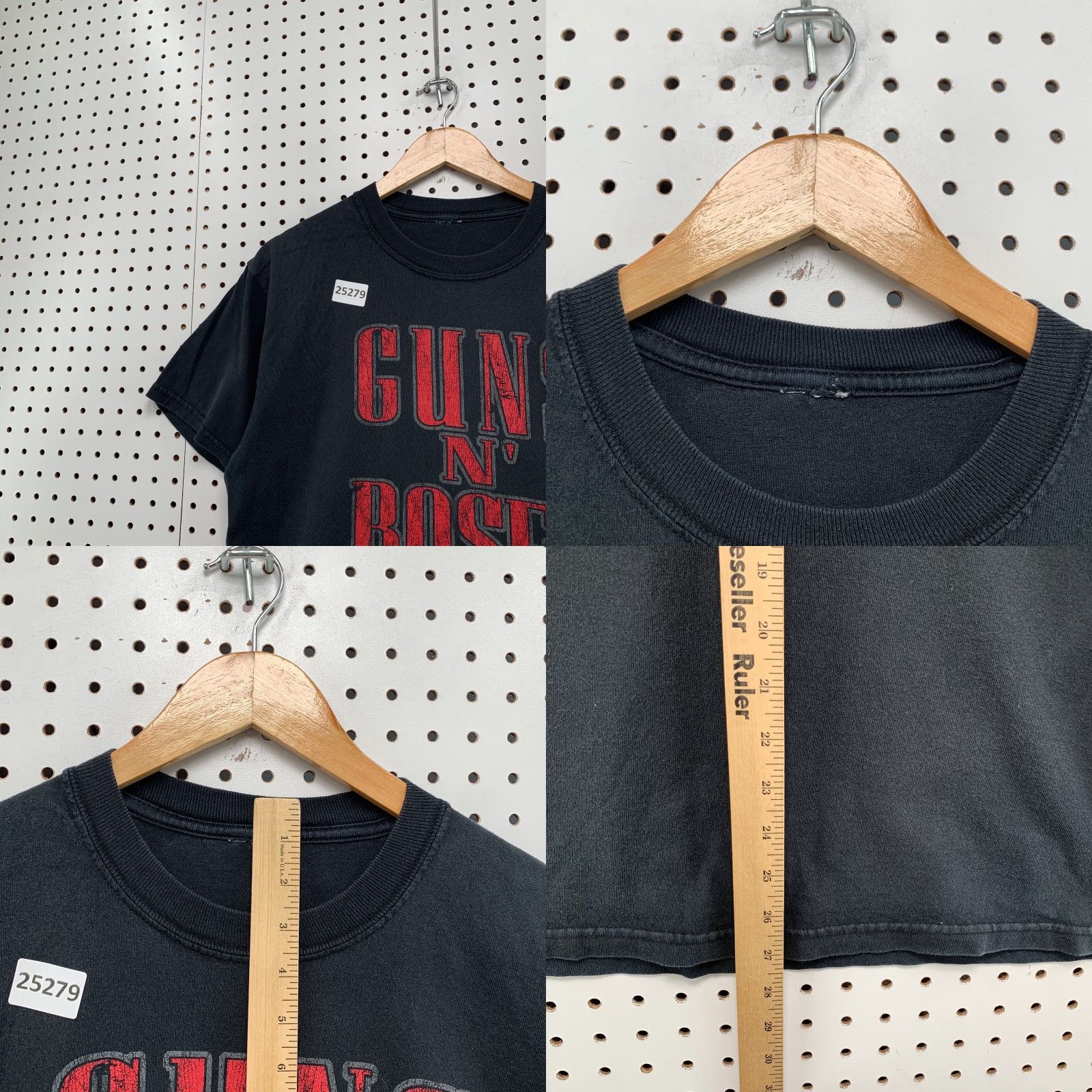 Spell VINTAGE Guns N' Roses Shirt Black Spell Out Graphic Band Tee Adult L Music Mens Size US L / EU 52-54 / 3 - 8 Thumbnail